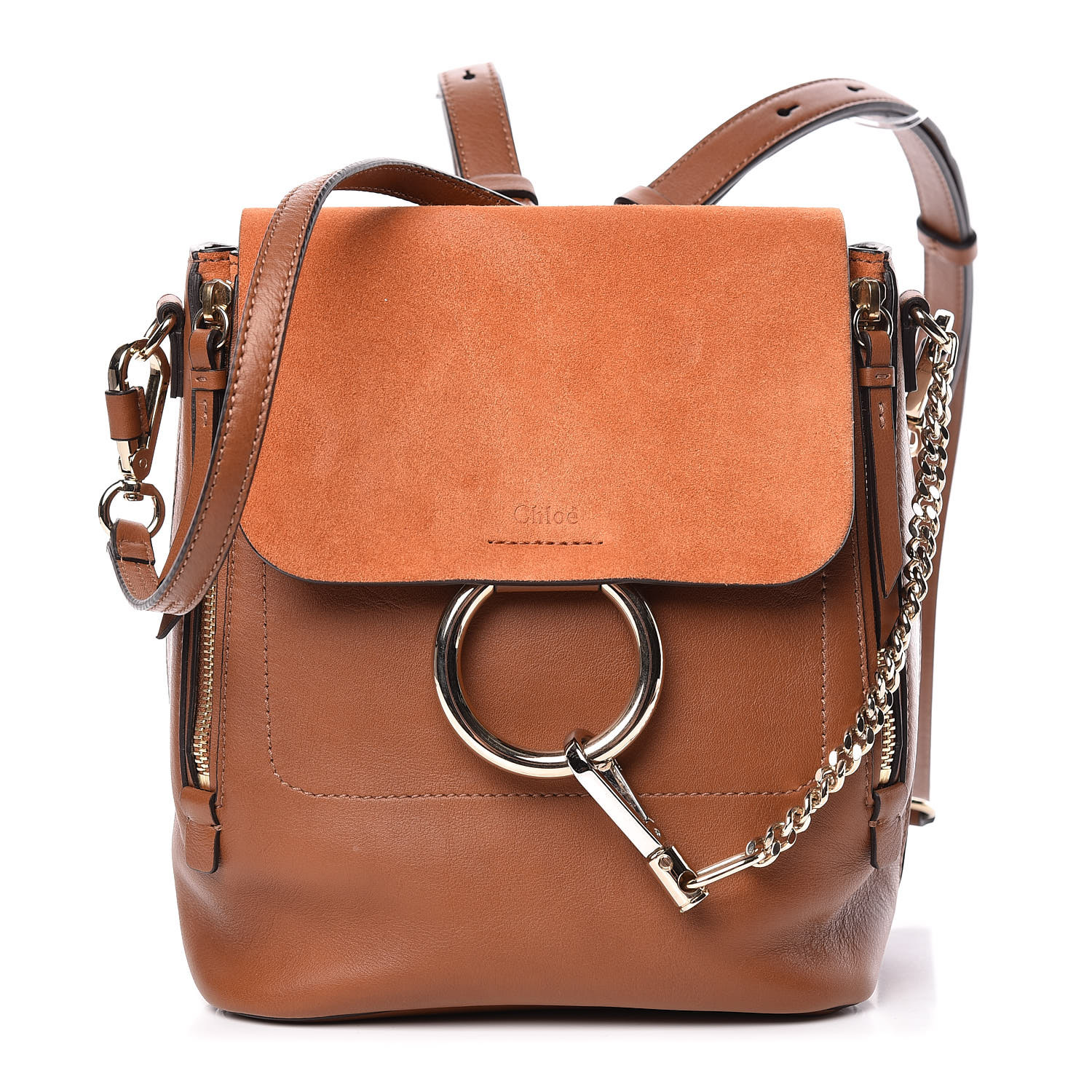 chloe faye backpack tan