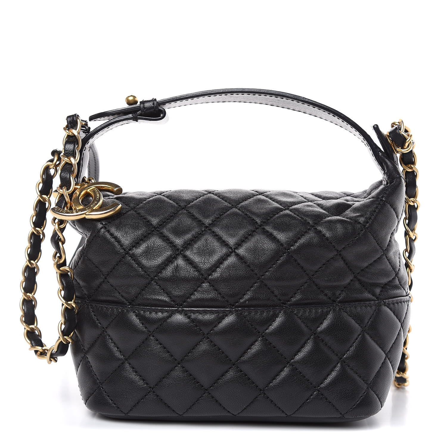 chanel black hobo