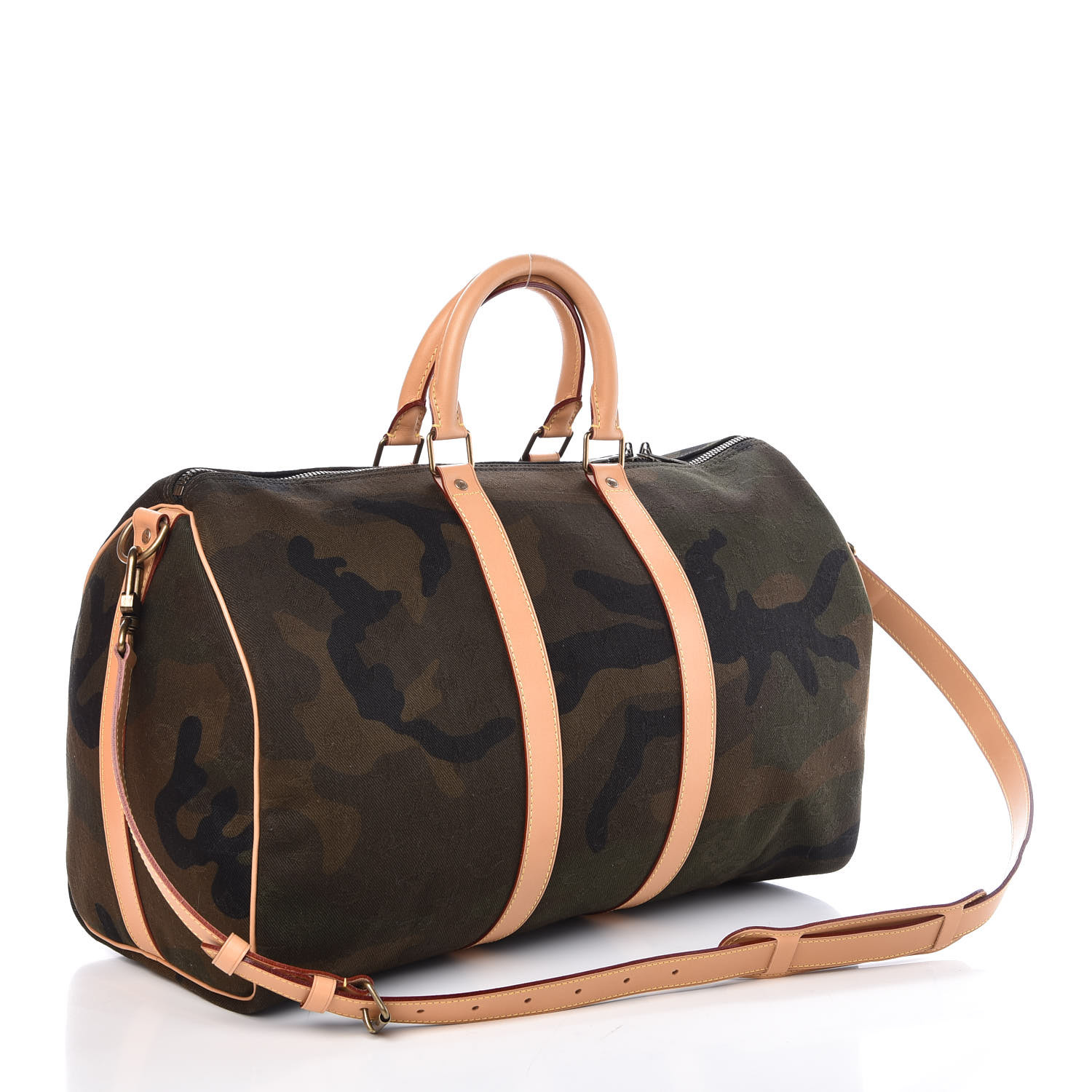 lv camo keepall