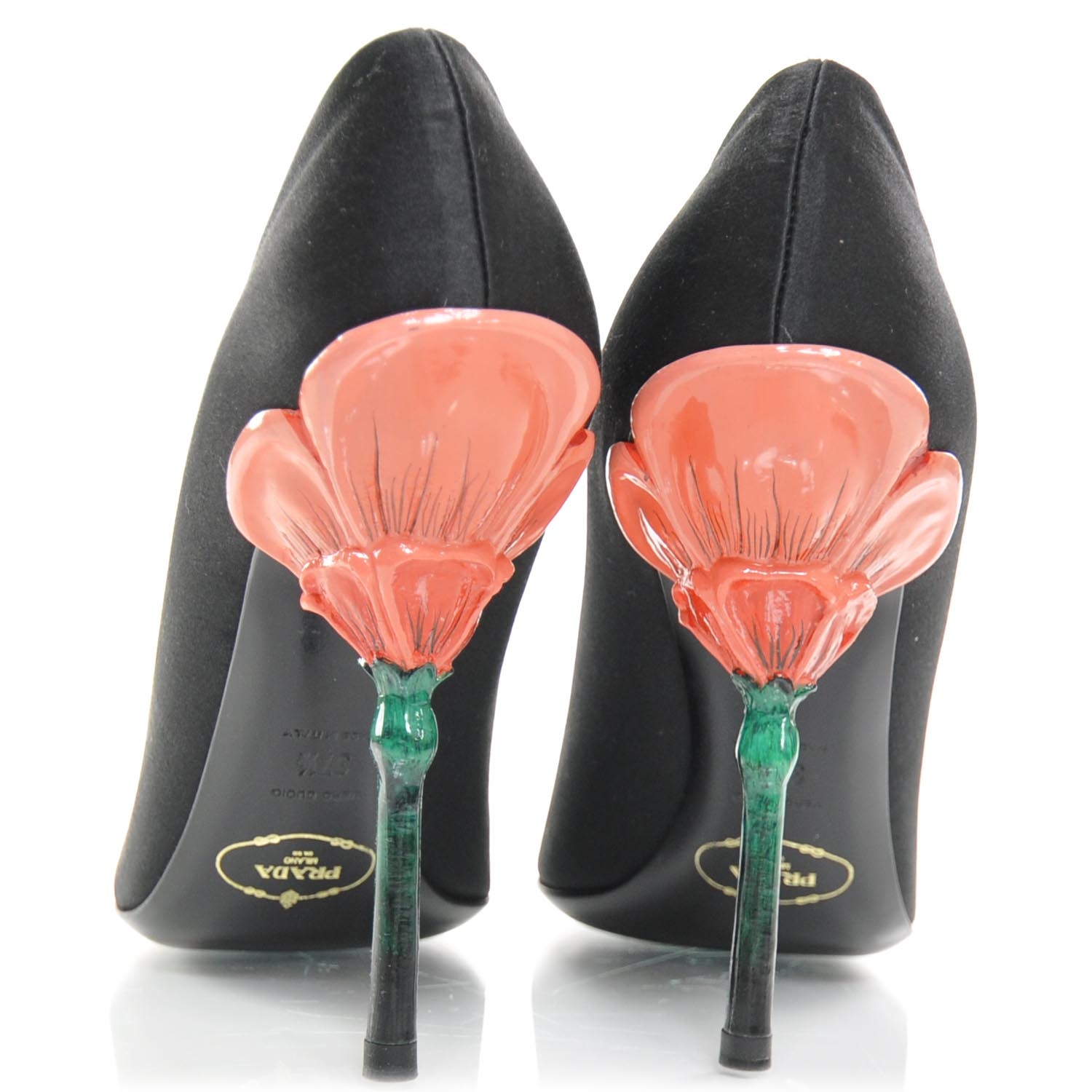 prada flower heels