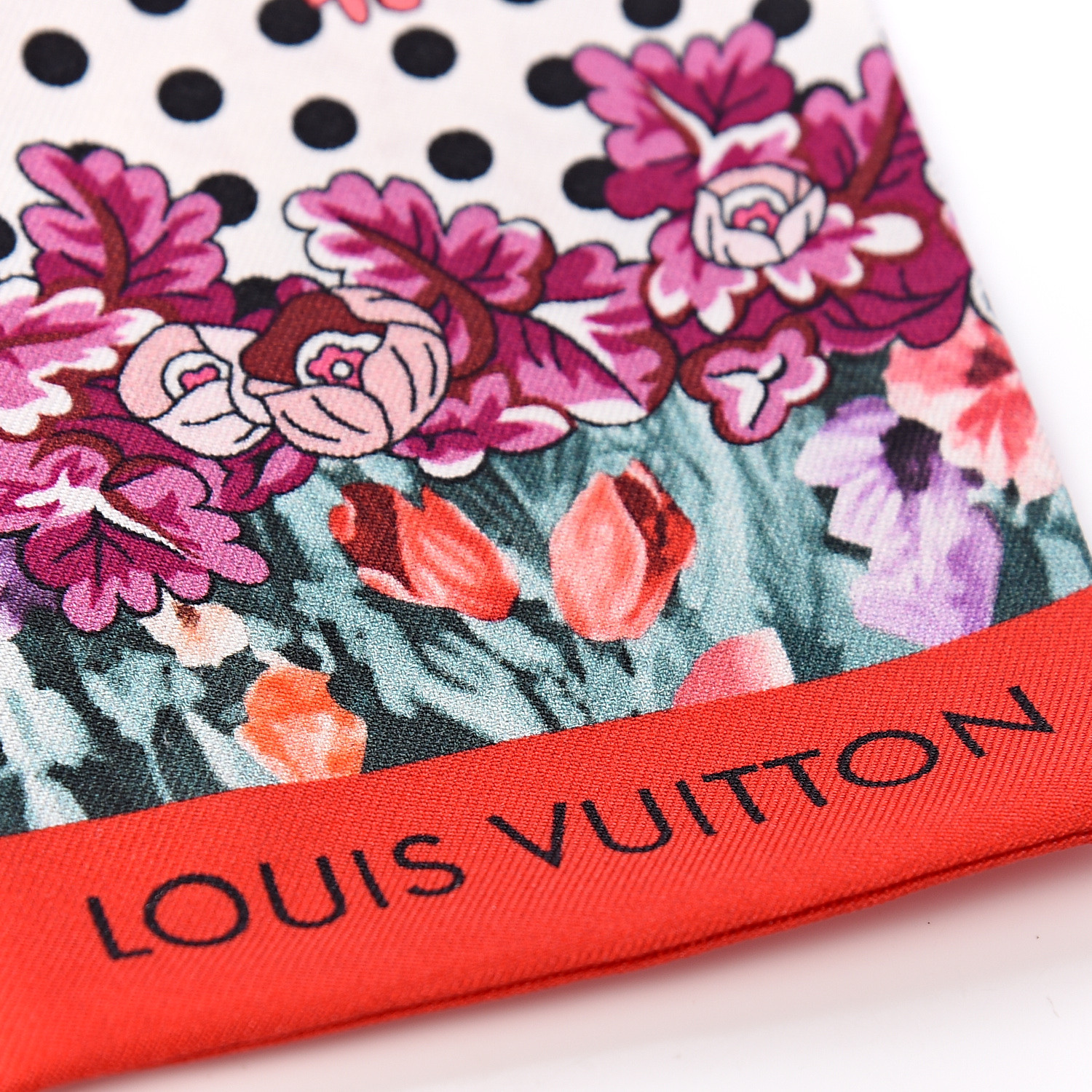 LOUIS VUITTON Silk Louis In The Garden Bandeau Fuchsia 547734