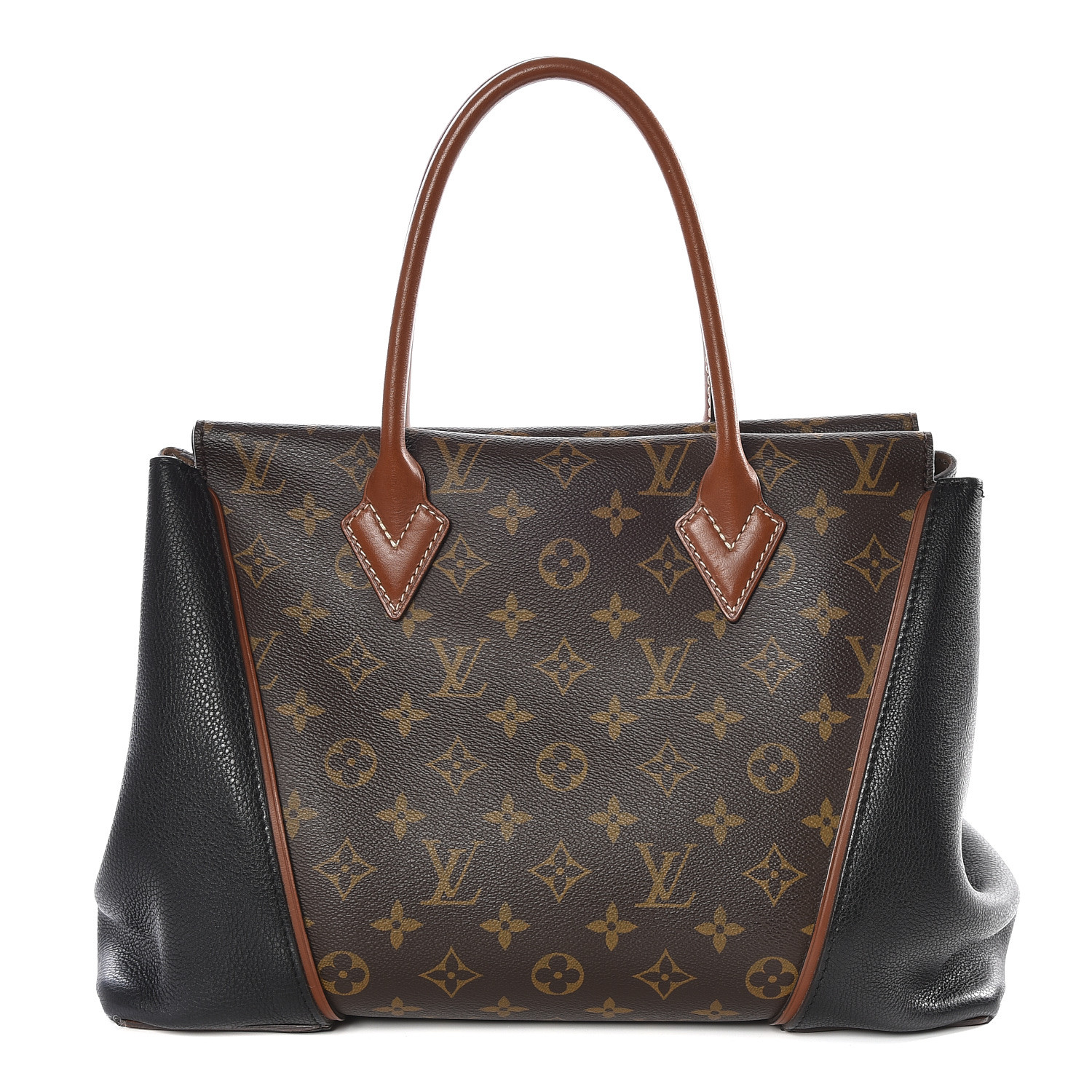 louis vuitton half black half monogram bag