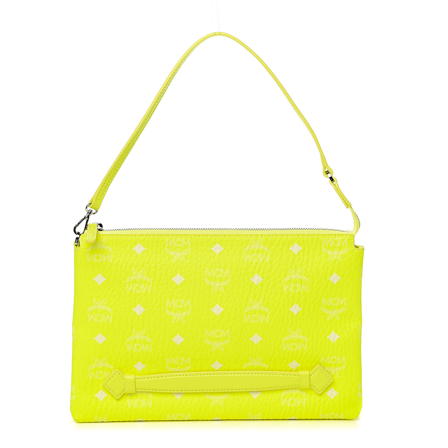 neon yellow shoulder bag