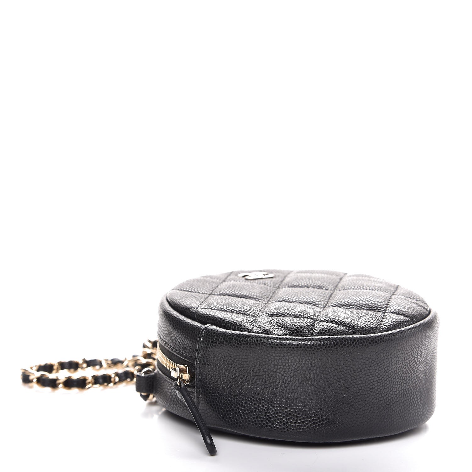 chanel caviar round bag