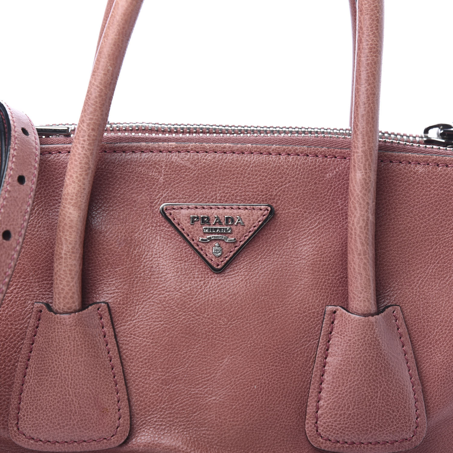 prada glace calf tote