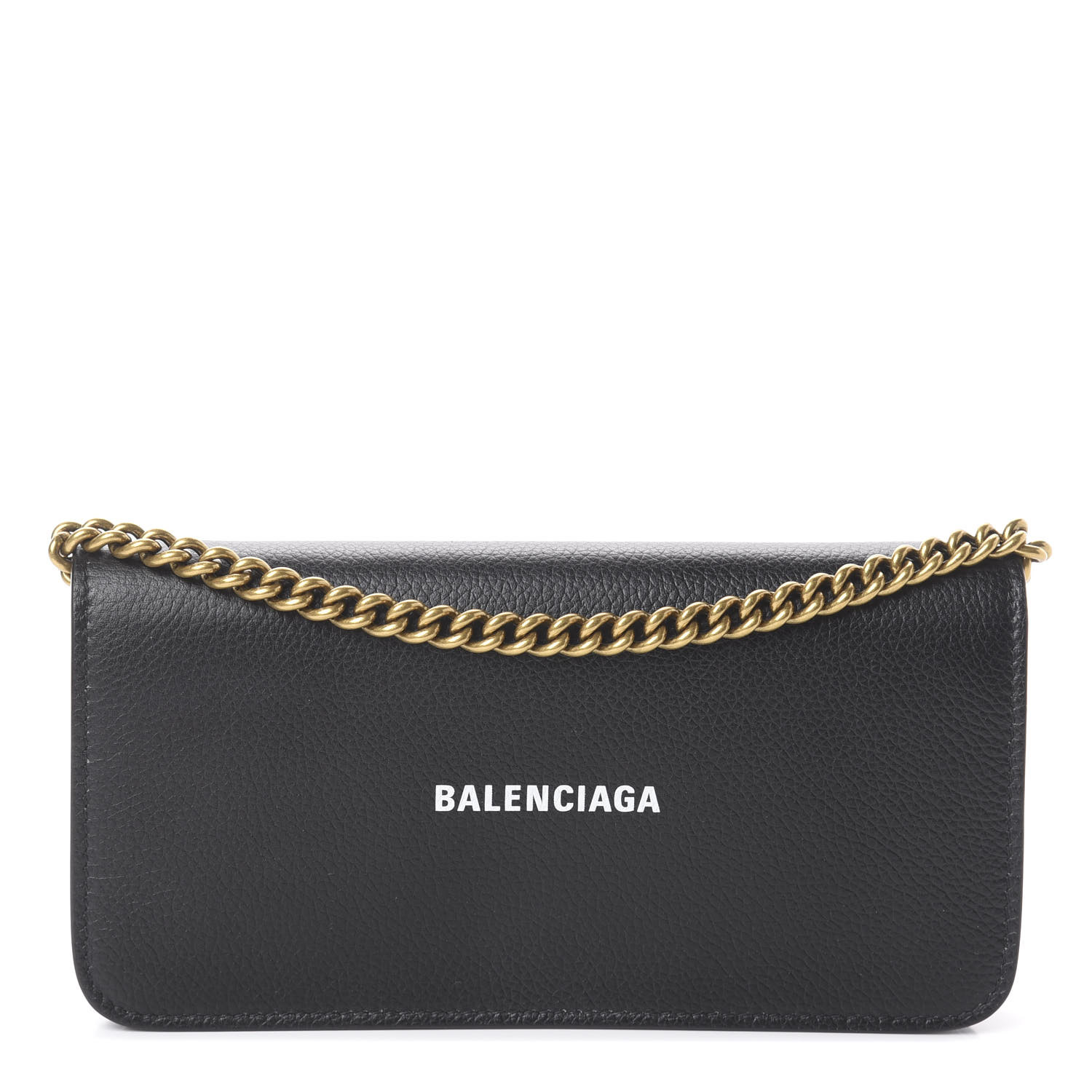 Balenciaga continental discount wallet on chain