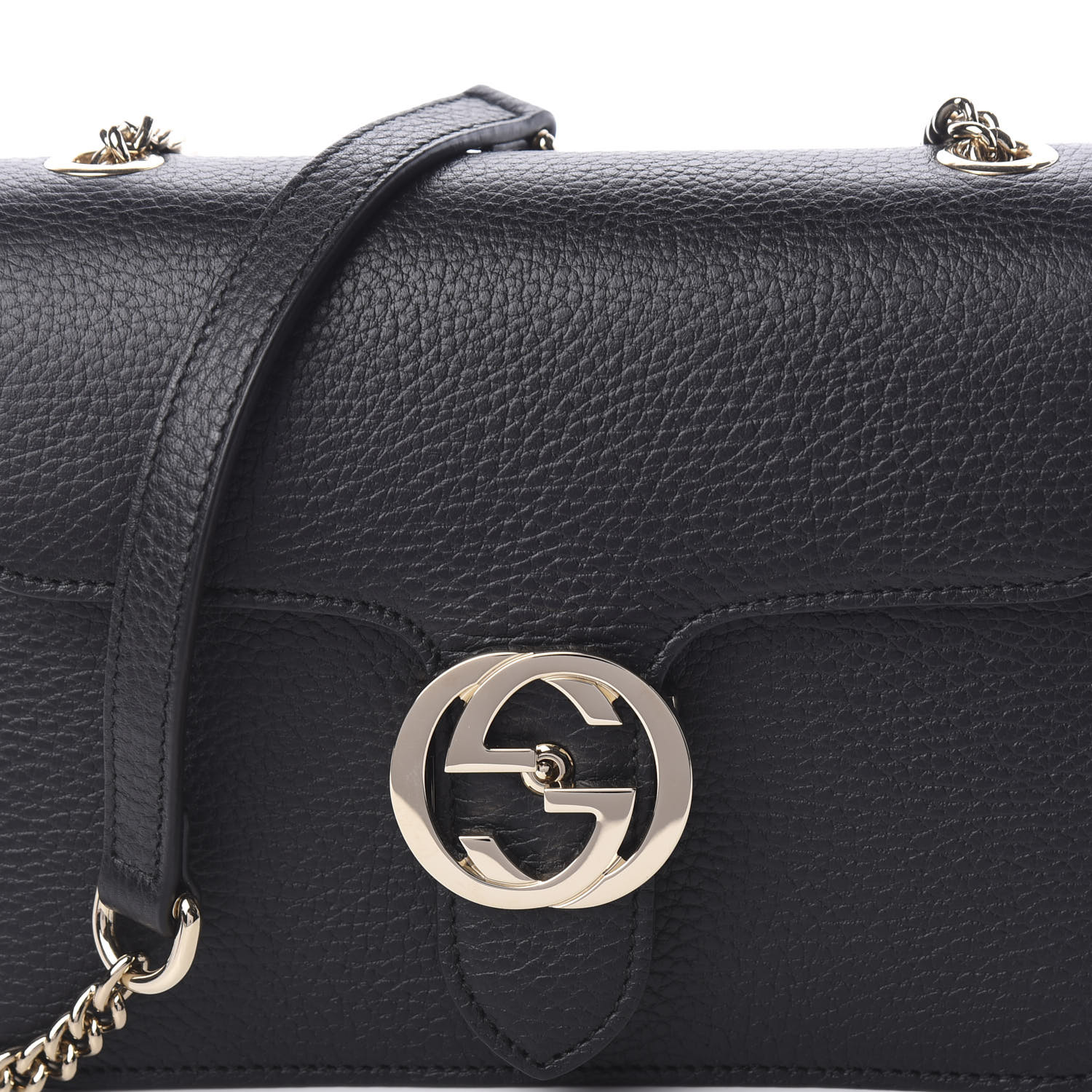 gucci dollar calfskin interlocking g shoulder bag