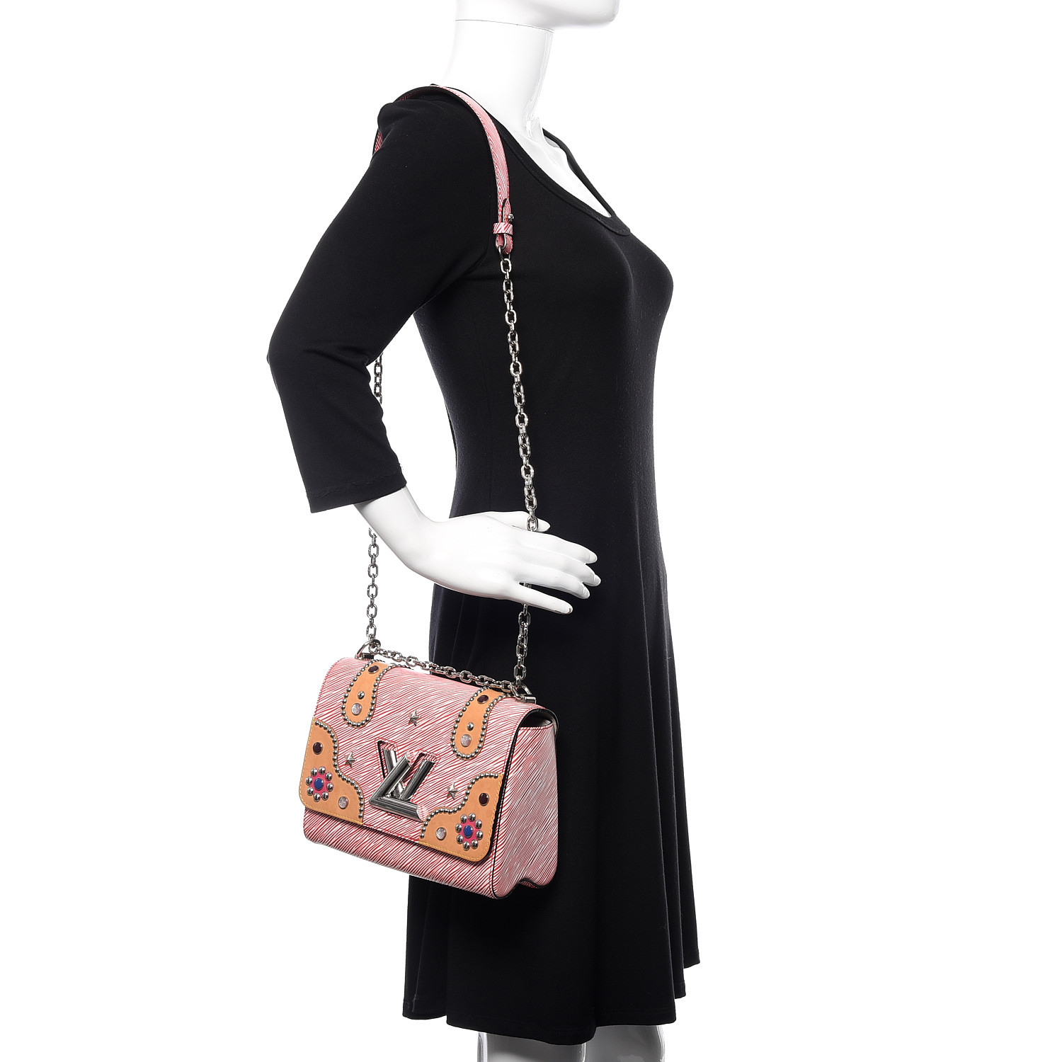 Louis Vuitton Twist Handbag Studded Epi Leather MM at 1stDibs  louis vuitton  studded bag, lv twist bag, louis vuitton twist bag