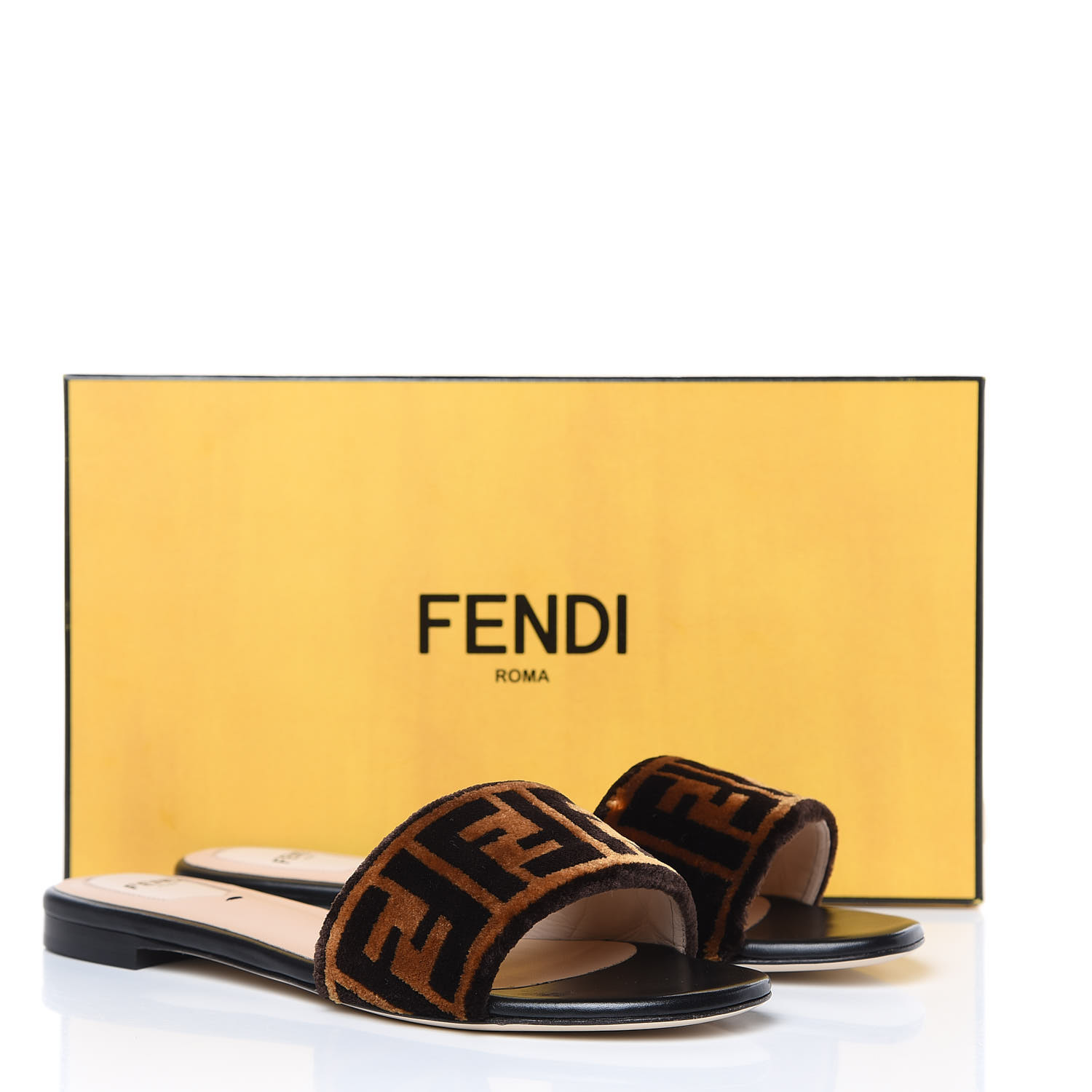 fendi velvet sandals