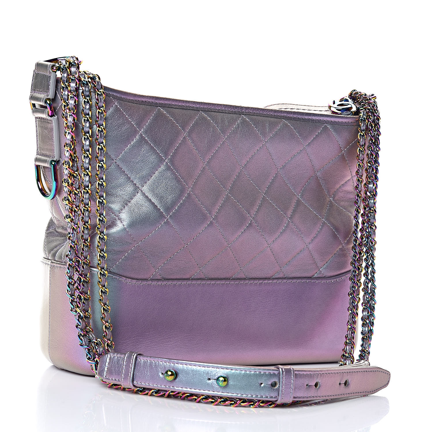 chanel iridescent lambskin quilted bag