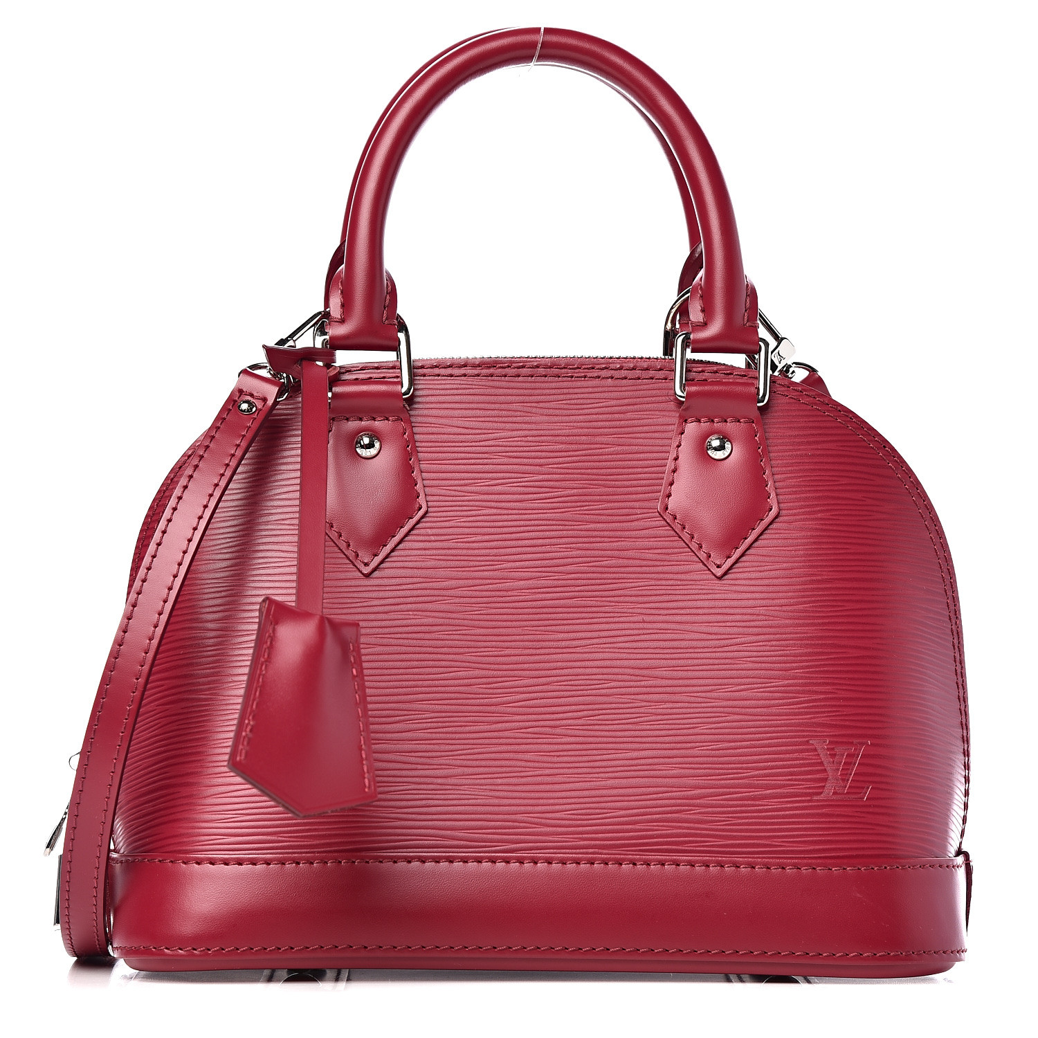 Louis Vuitton Red Epi Alma PM with Strap at 1stDibs