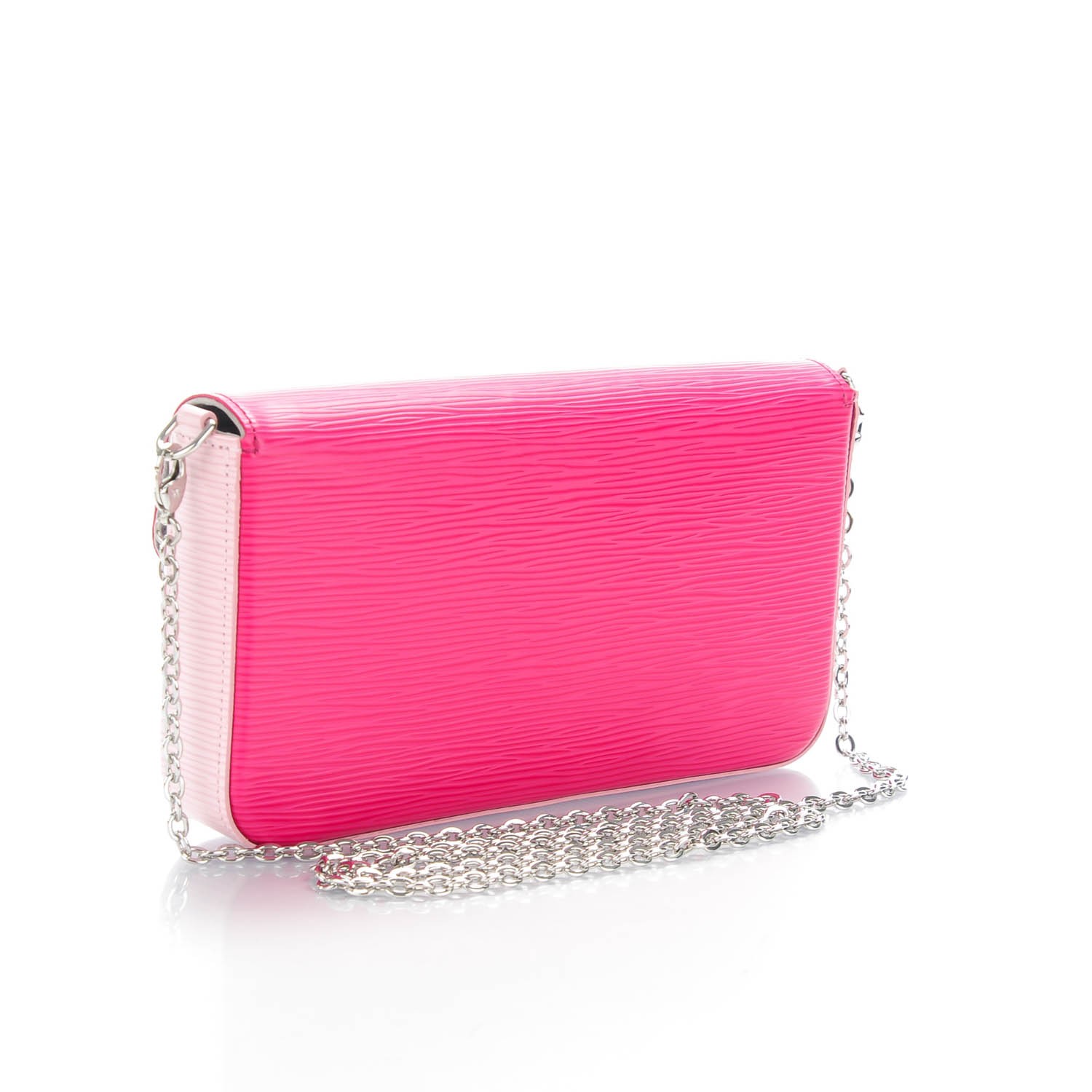 LOUIS VUITTON Epi Pochette Felicie Hot Pink 141578