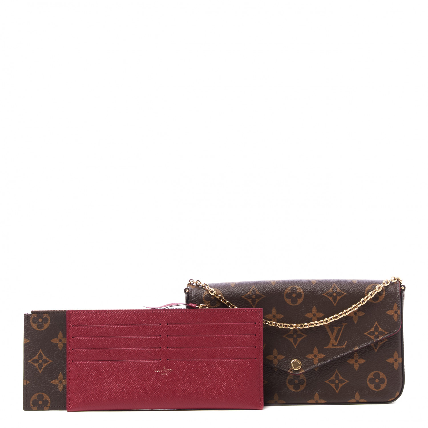 lv felicie chain wallet