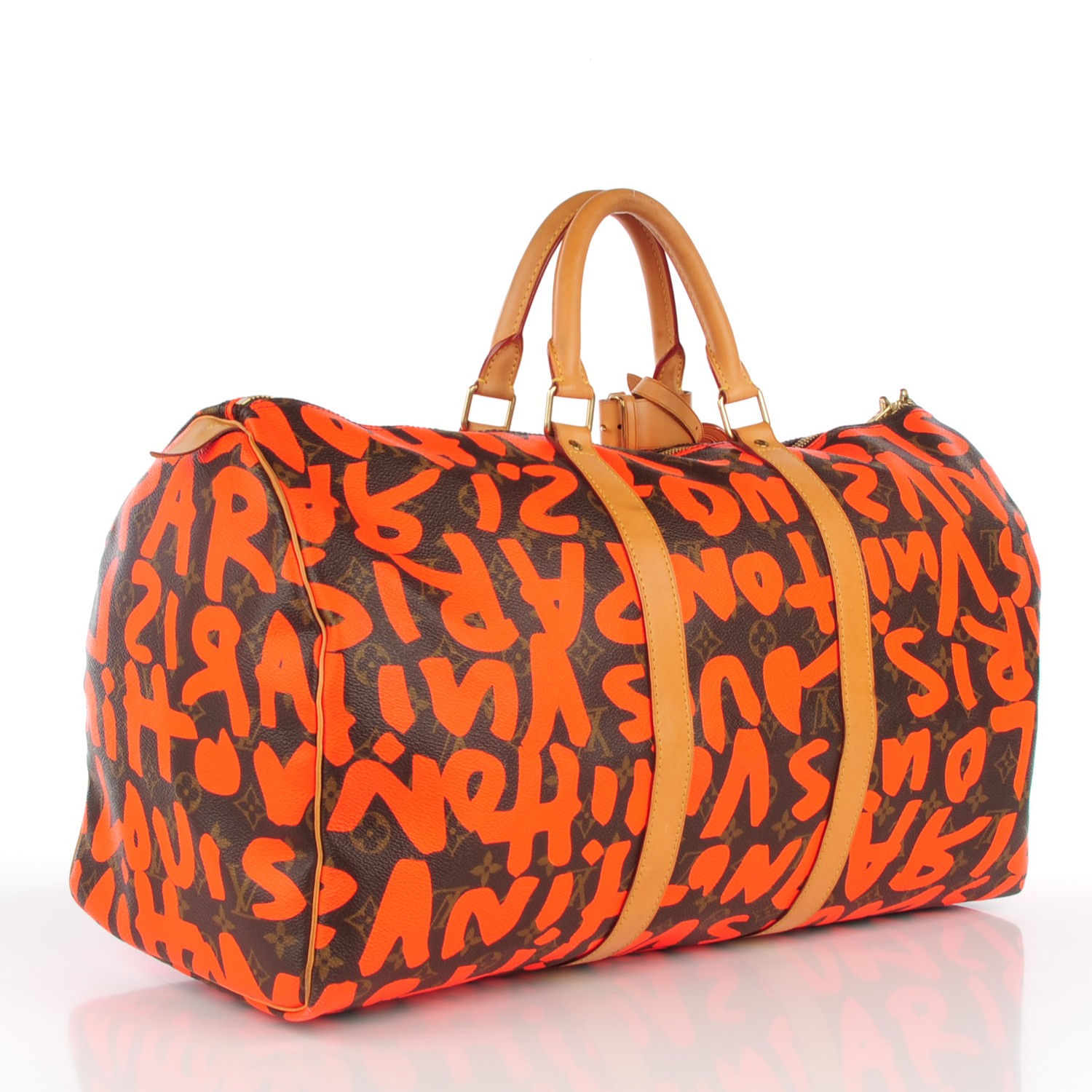 louis vuitton keepall orange