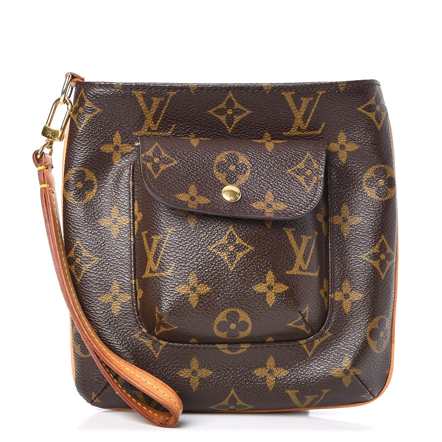 LOUIS VUITTON Monogram Partition Wristlet 250570