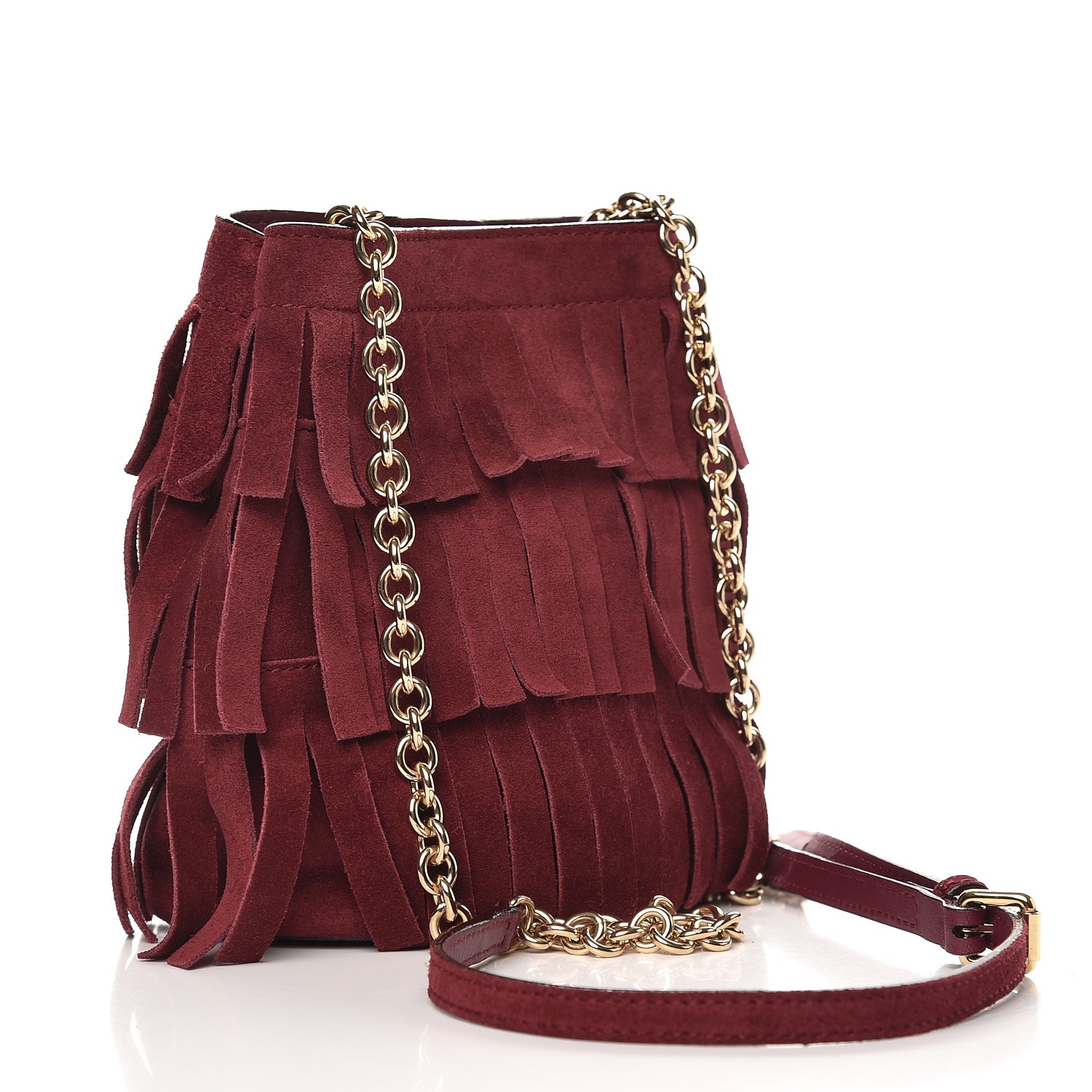 burberry suede fringe bag