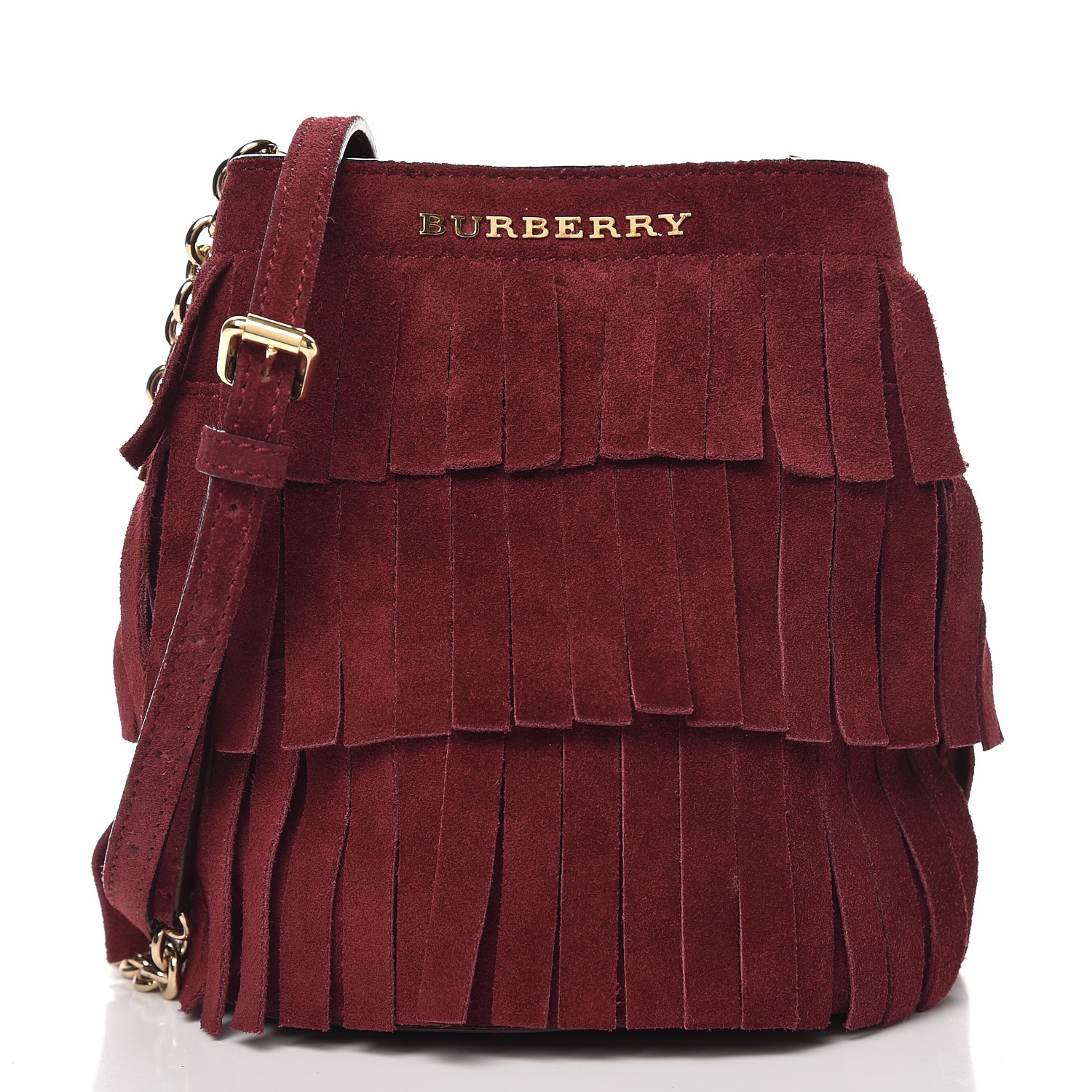 burberry suede fringe bag