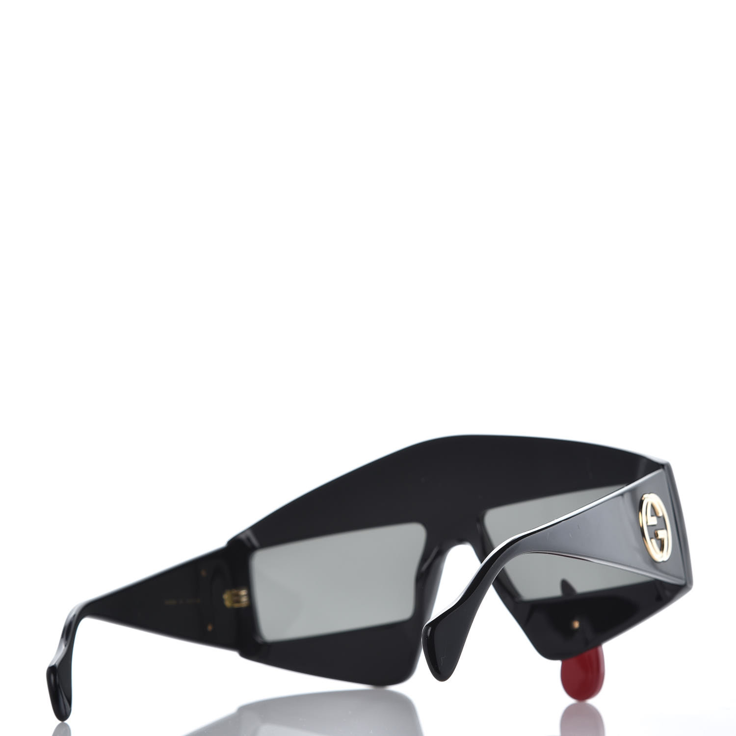 Gucci Acetate Crystal Hollywood Forever Tear Drop Sunglasses Gg0359s Black 364025