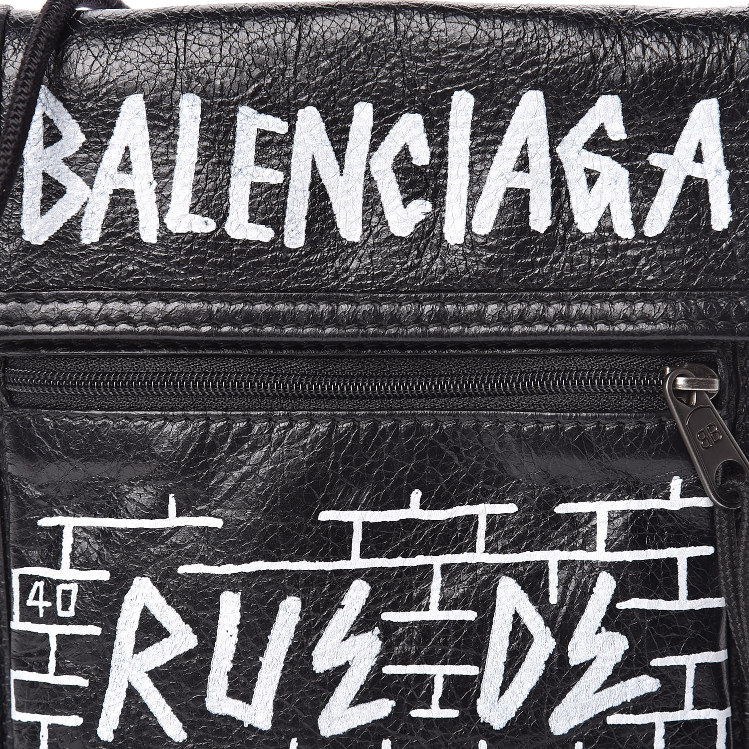 balenciaga explorer pouch graffiti