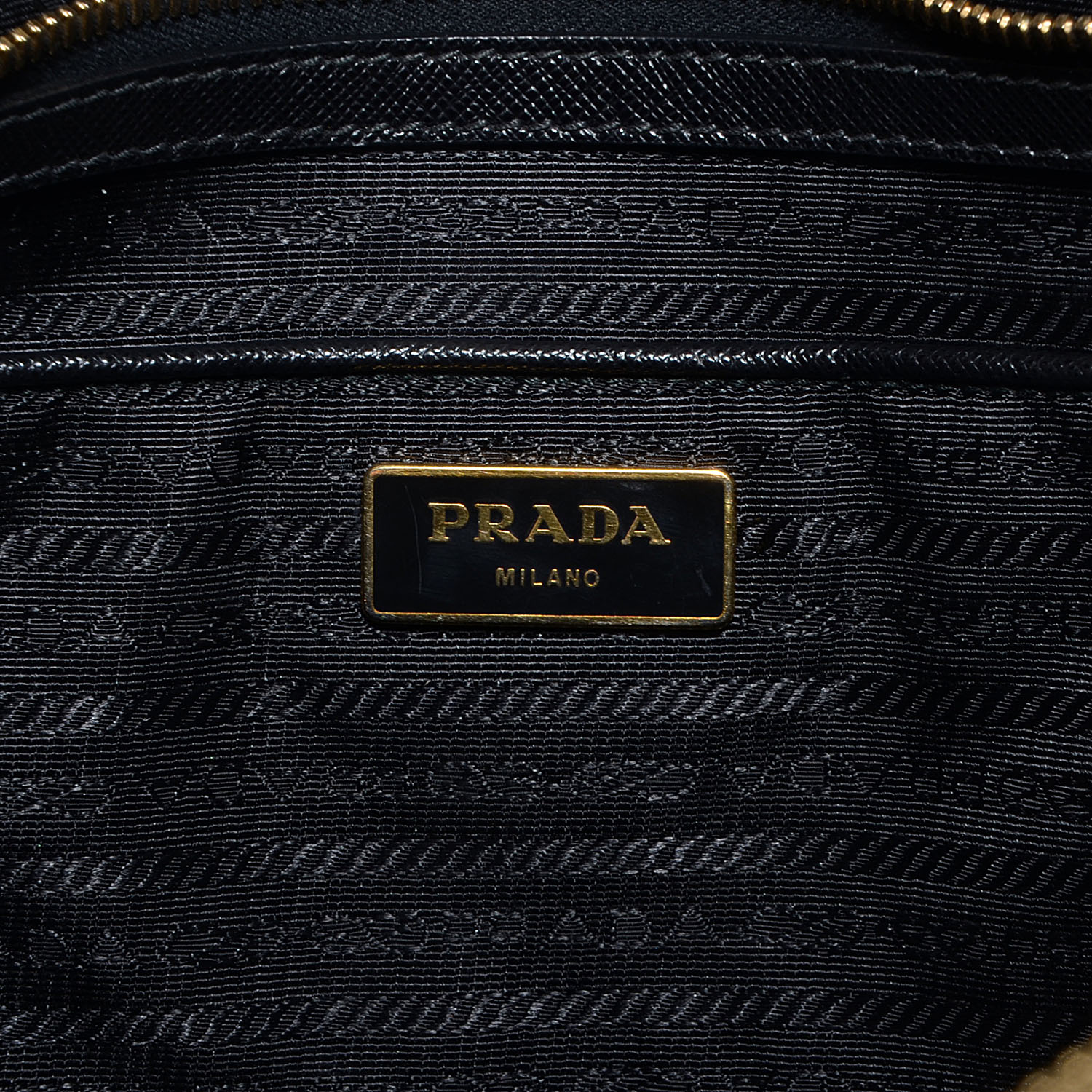 prada saffiano lux double zip