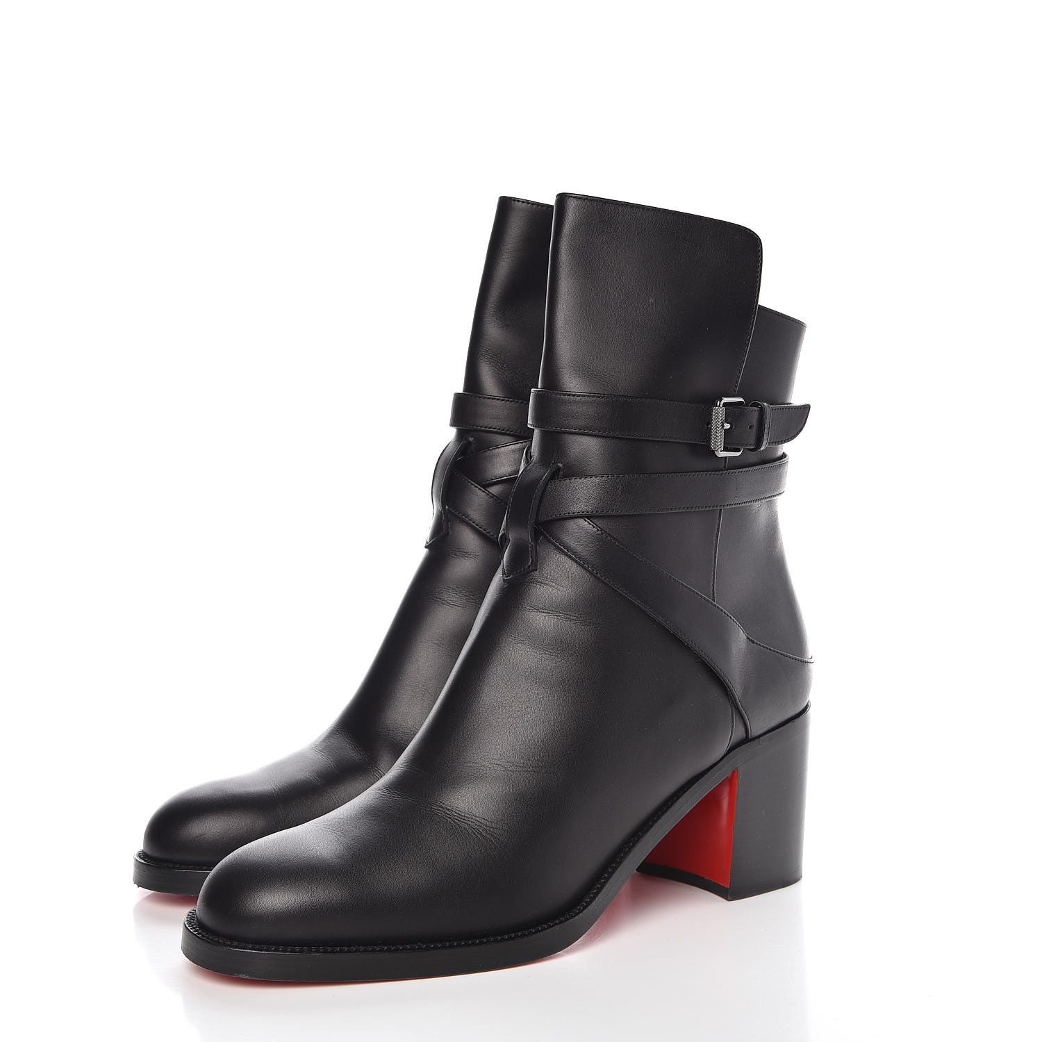 karistrap leather ankle boots