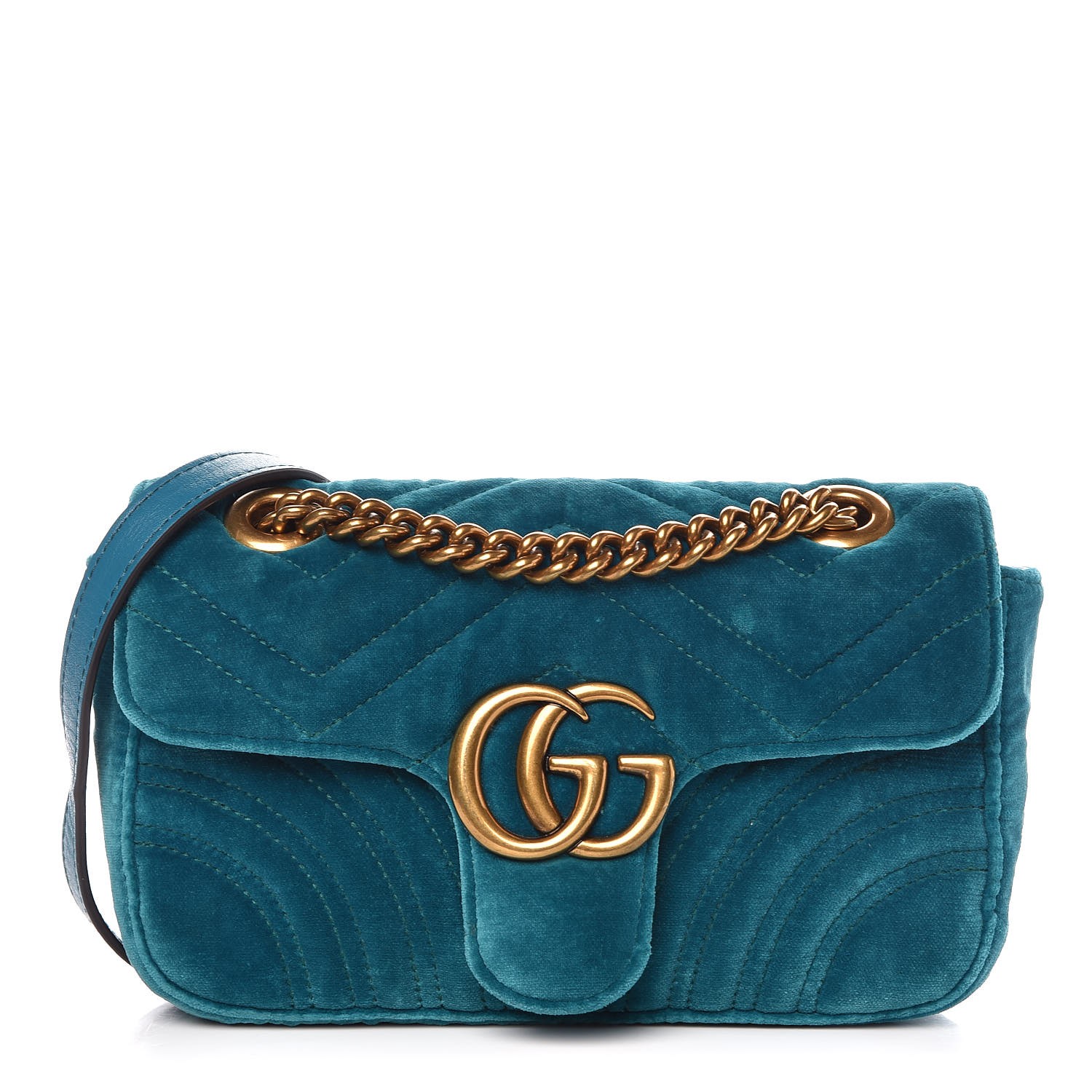 gucci marmont petrol blue