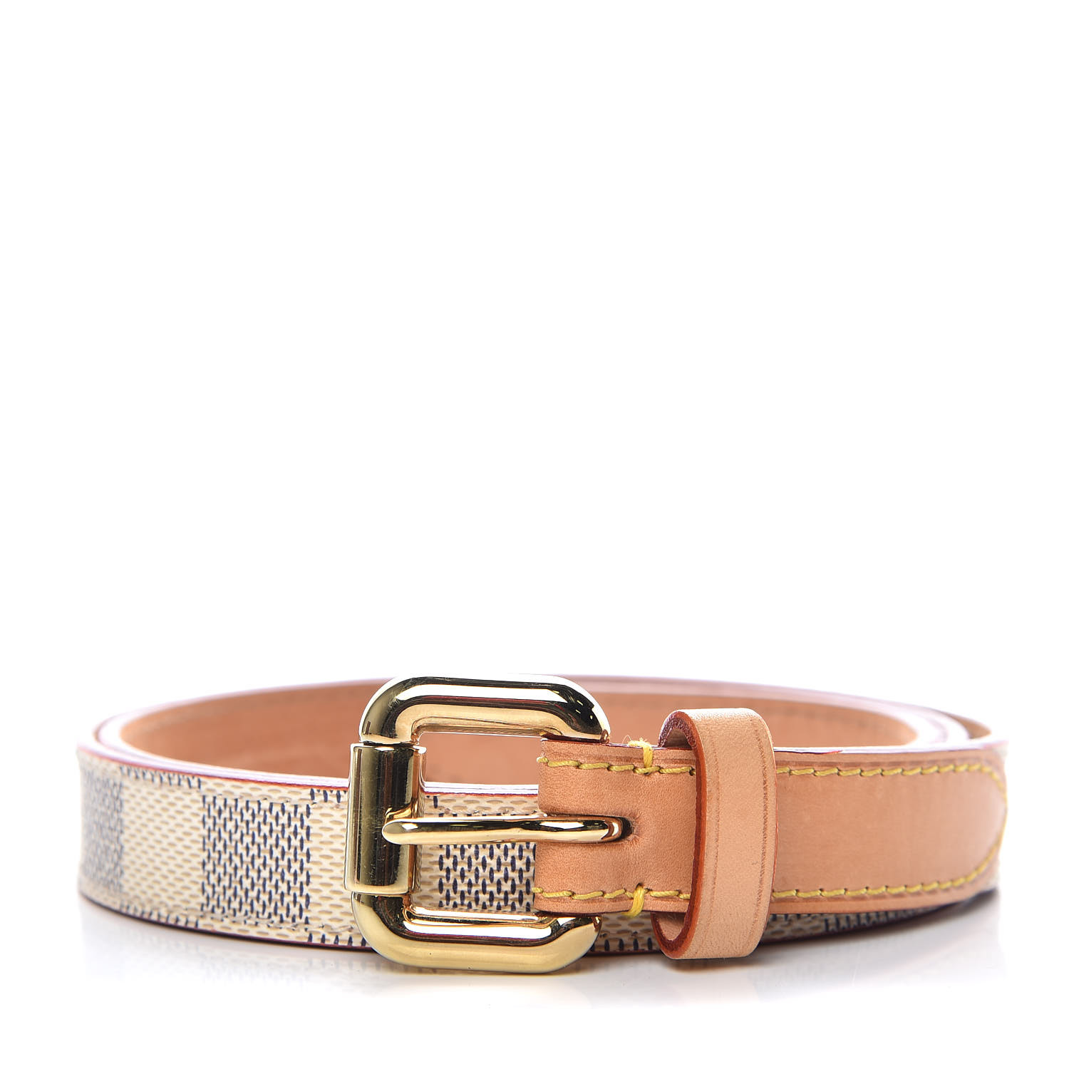 damier azur belt