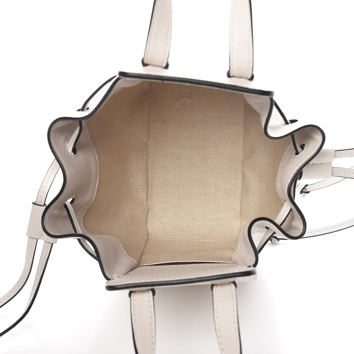 LOEWE Calfskin Mini Hammock Shoulder Bag Soft White 446959 | FASHIONPHILE