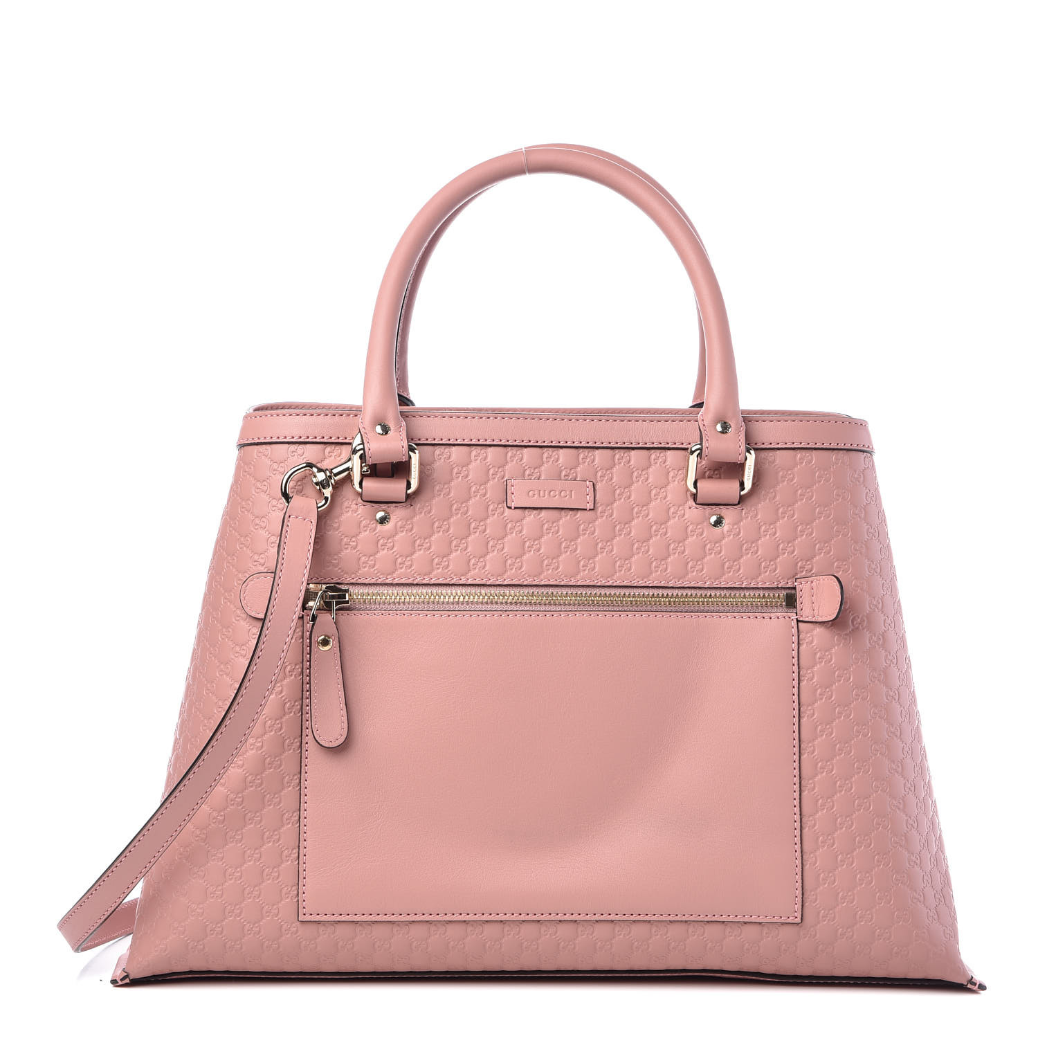 GUCCI Soft Microguccissima Medium Tote Soft Pink 377069 | FASHIONPHILE