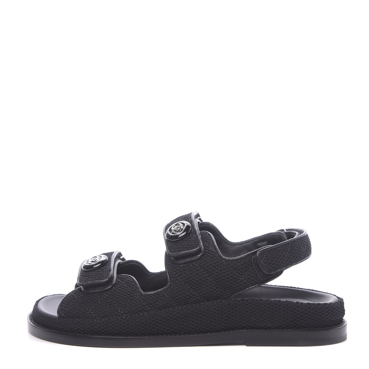 chanel fabric dad sandals