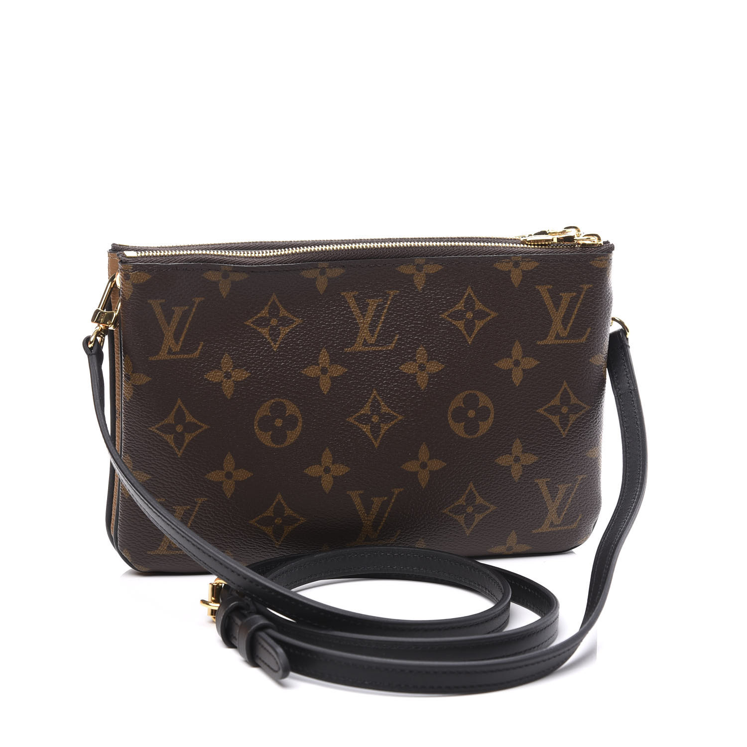 LOUIS VUITTON Reverse Monogram Giant Double Zip Pochette 575357