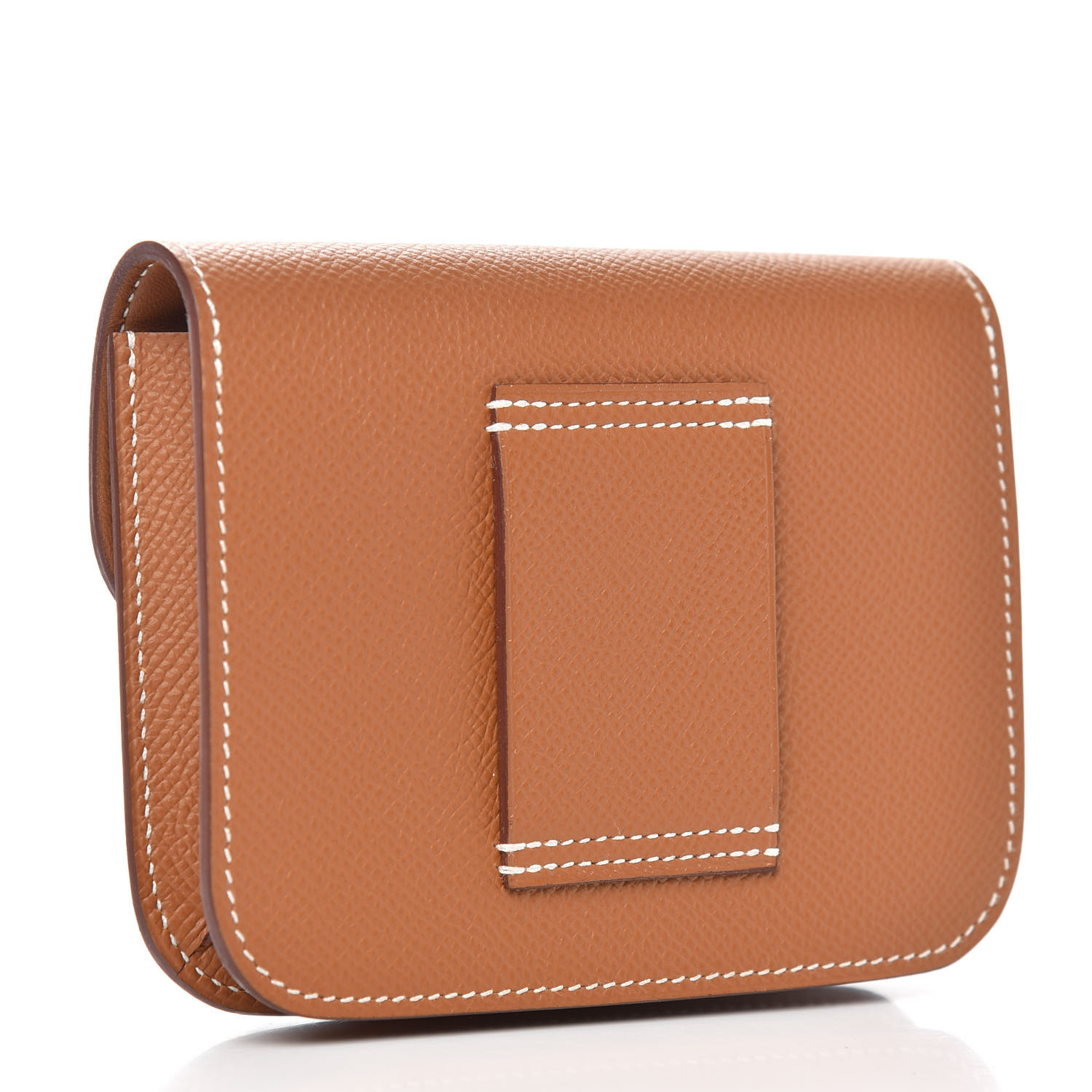 HERMES Epsom Constance Slim Wallet Gold 743608 | FASHIONPHILE