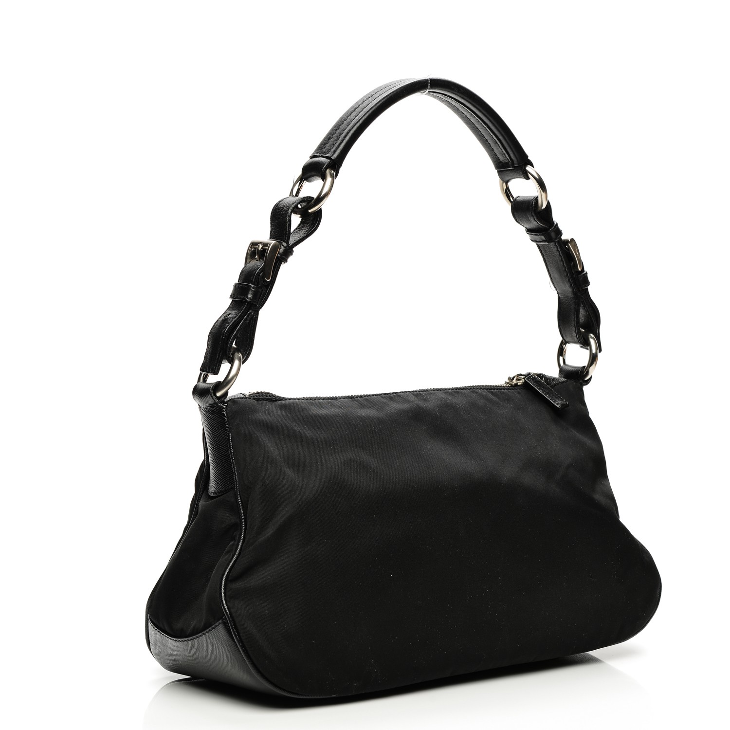 PRADA Tessuto Nylon Hobo Nero Black 202036