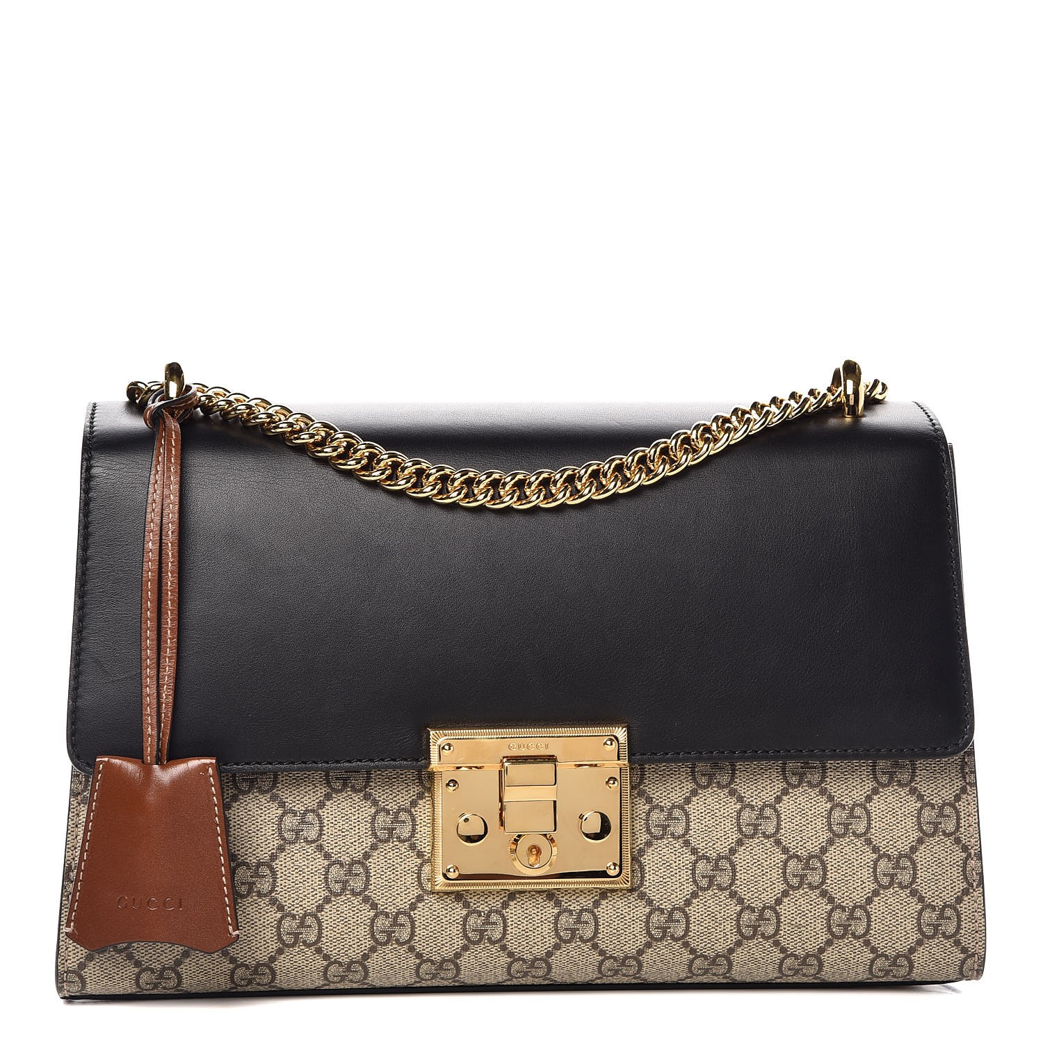 gucci padlock supreme shoulder bag