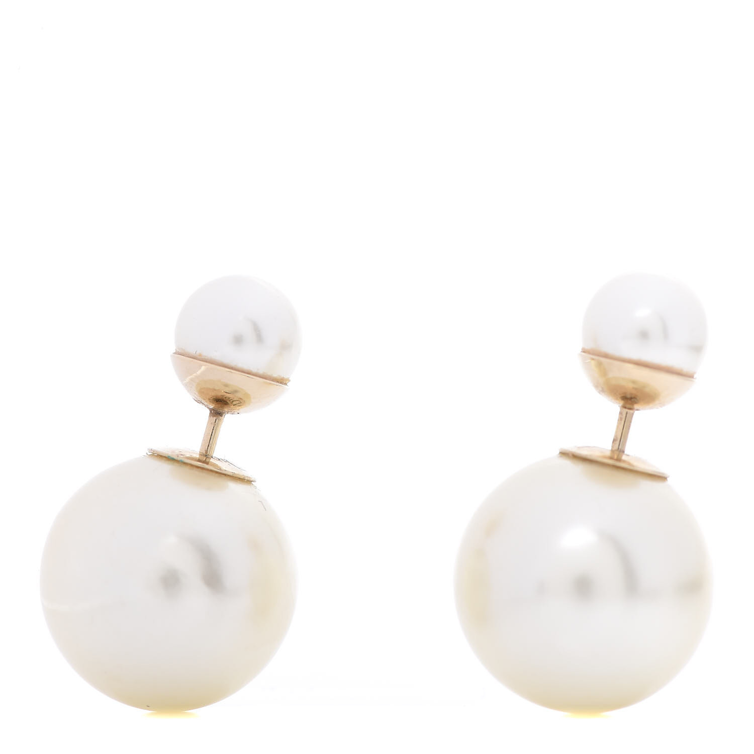 dior pearl tribal earrings