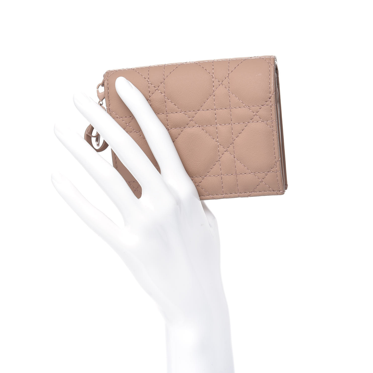 Lady dior discount calfskin card holder