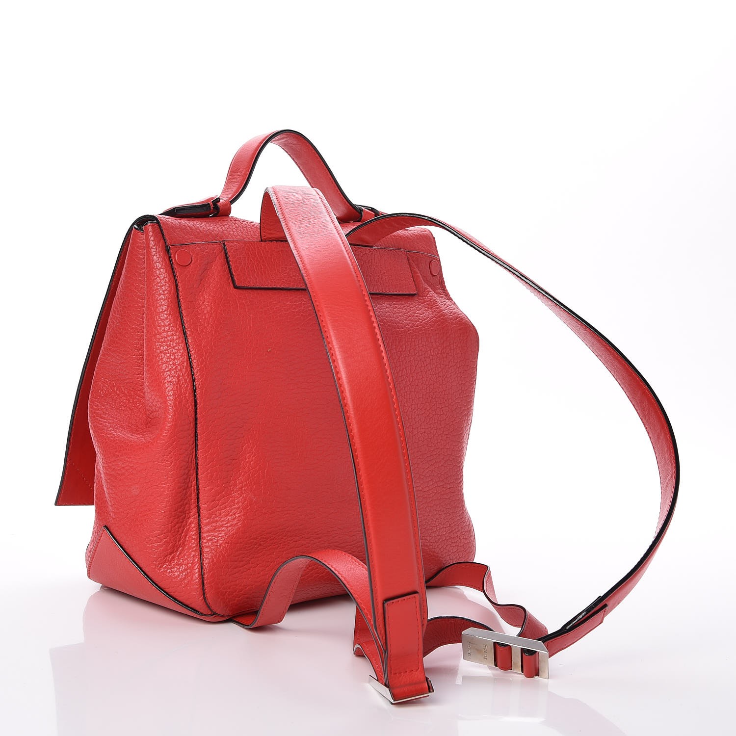 PROENZA SCHOULER Pebbled Calfskin PS Courier Backpack Red ...