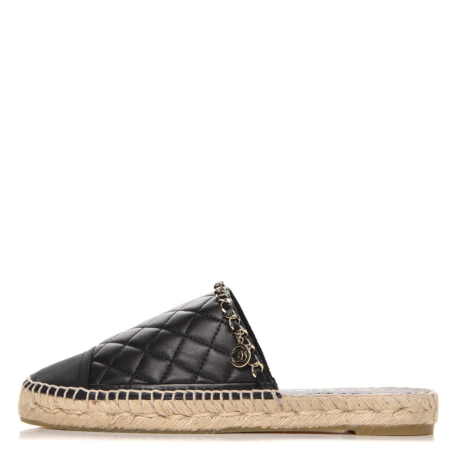 chanel open back espadrilles