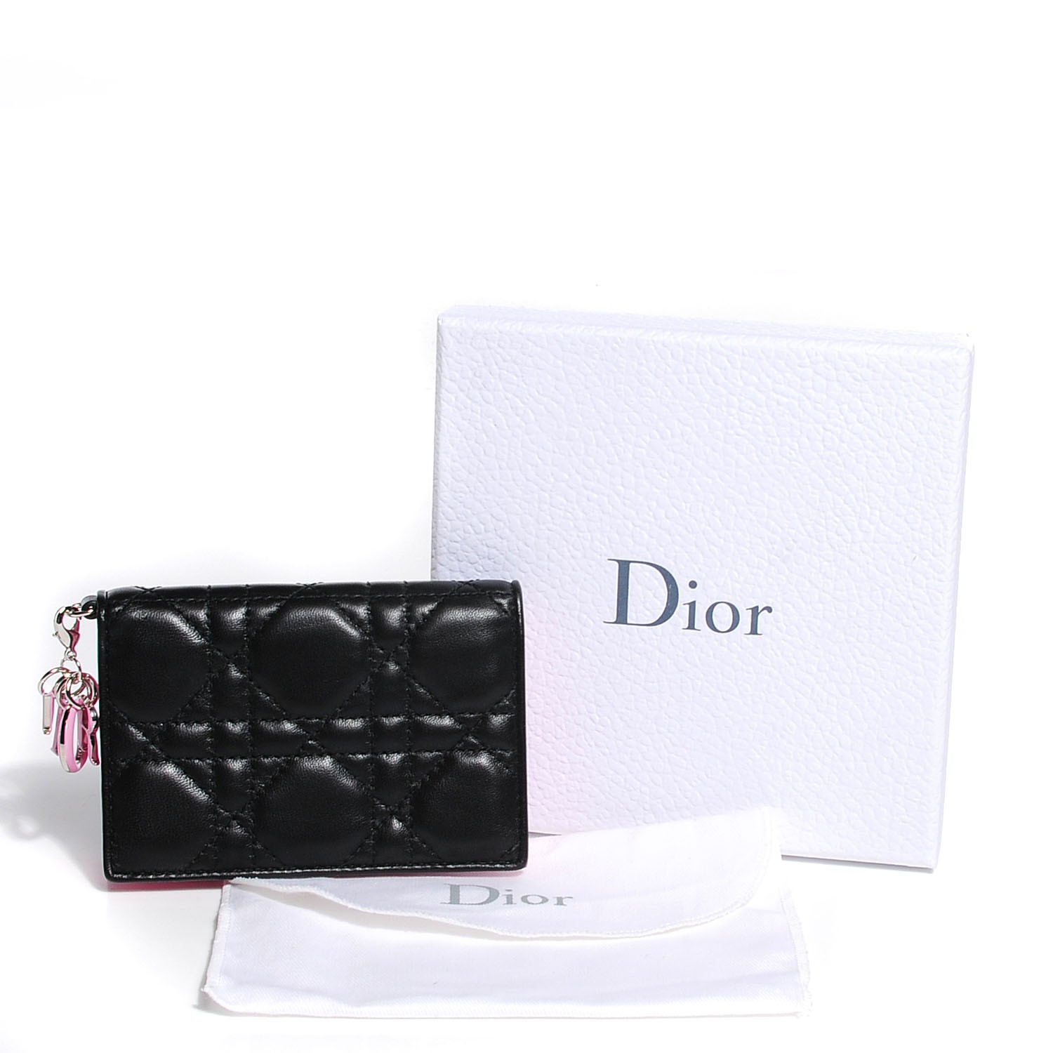 lady dior zip card holder