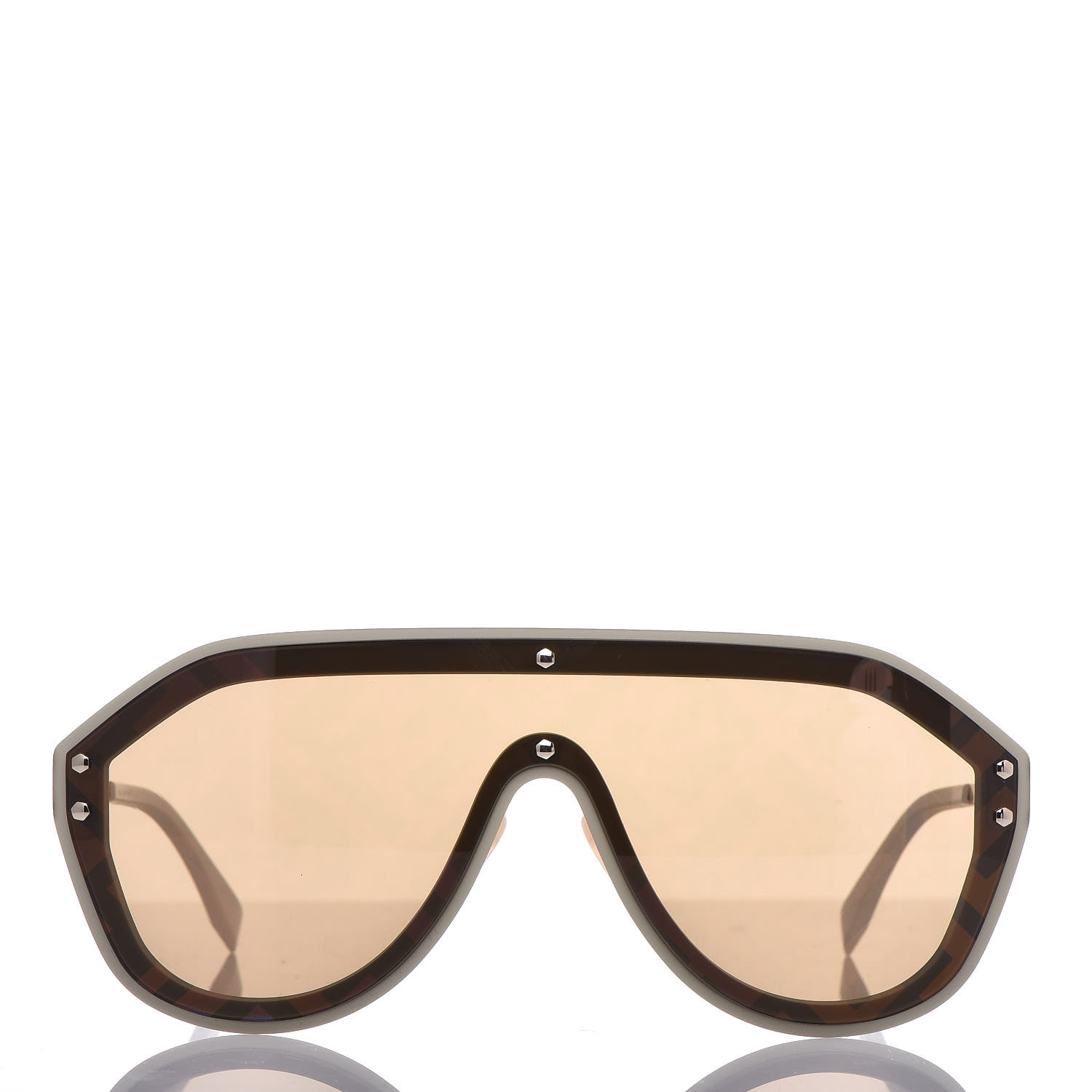 FENDI Shield FF Sunglasses M0039/G/S Beige 381259