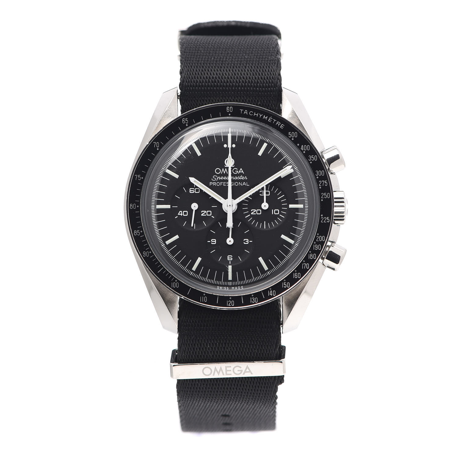 OMEGA Stainless Steel Nylon 42mm Speedmaster Moonwatch Professional ...