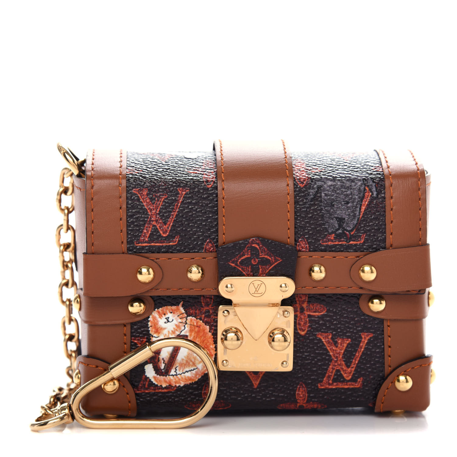 louis vuitton trunk bag orange