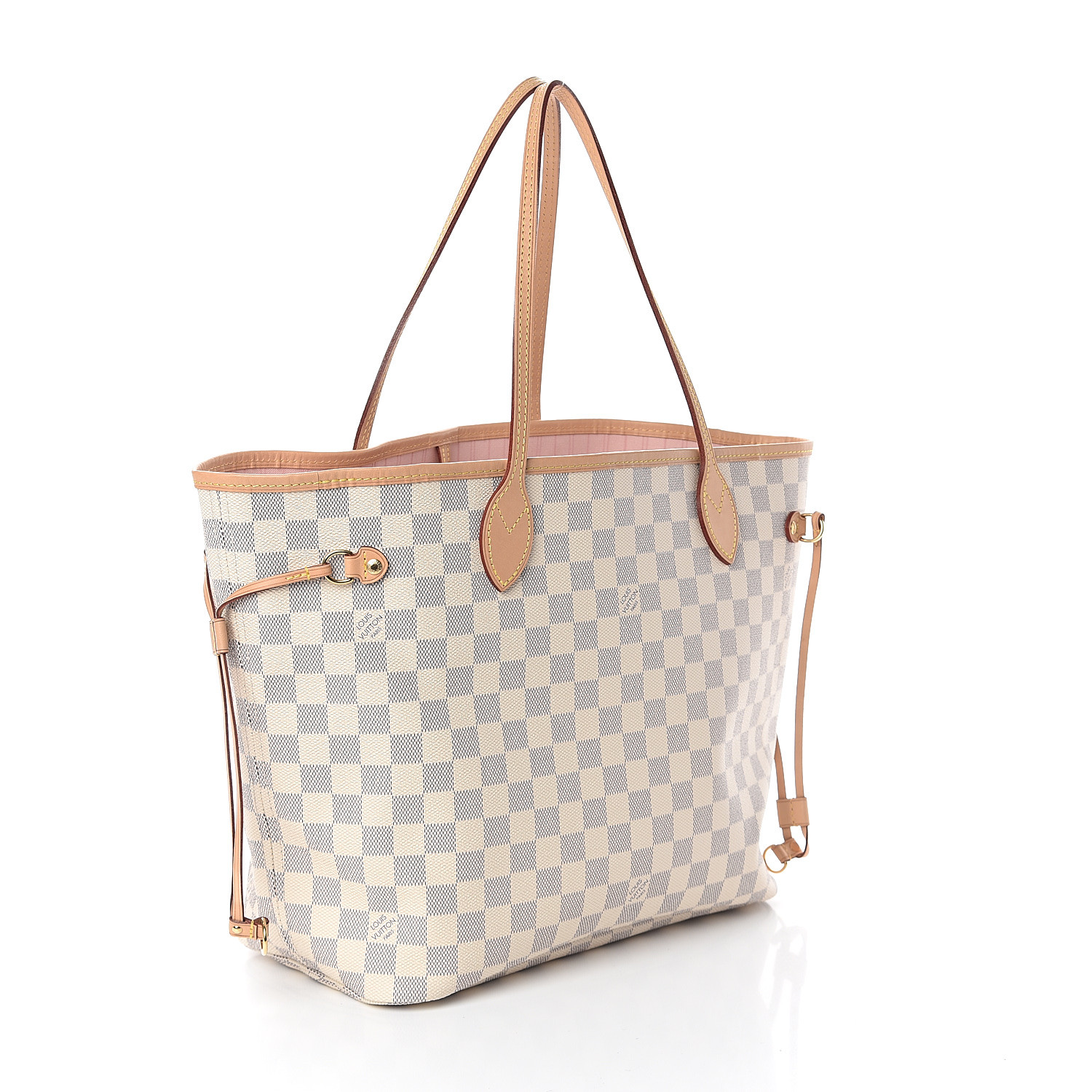 Authentic NEW Louis Vuitton Damier Azur Rose Ballerine Pink