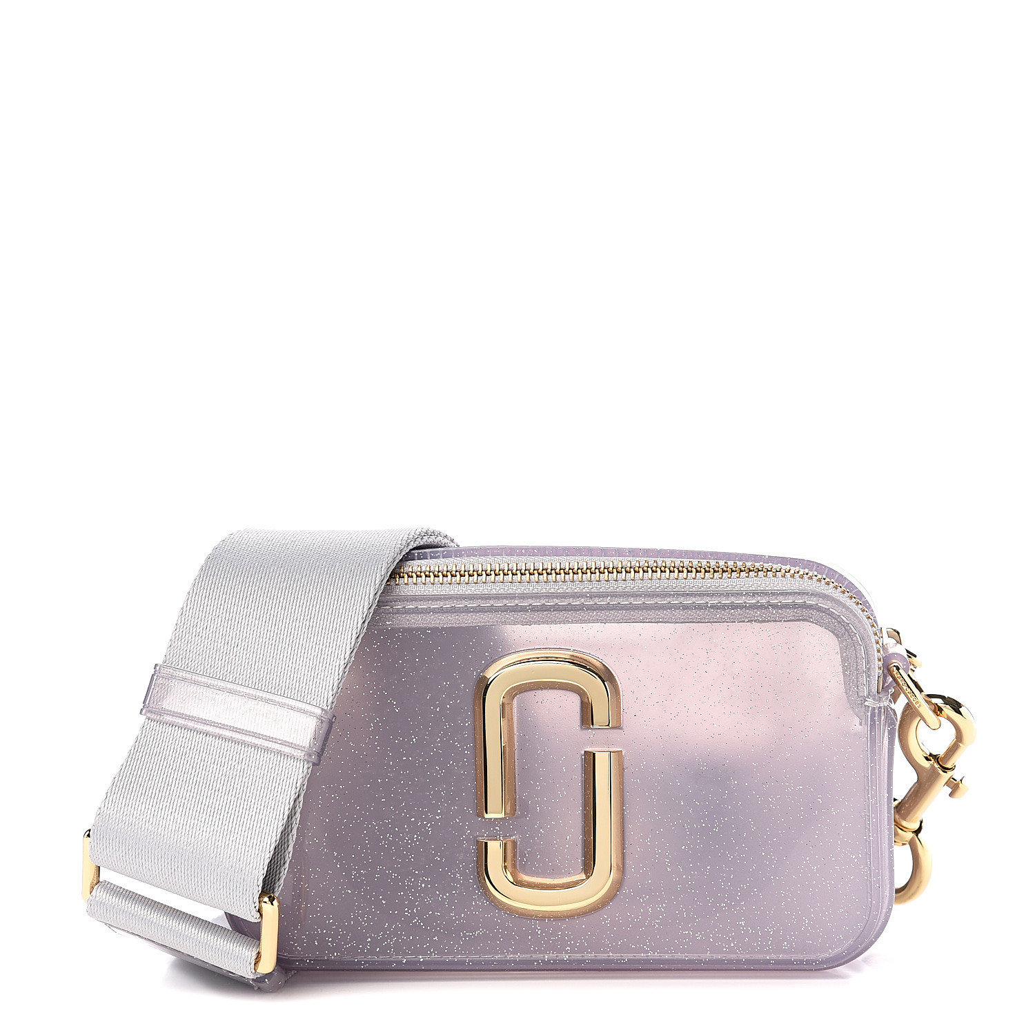 Marc Jacobs The Snapshot Silver Mirrored Camera Bag Natural