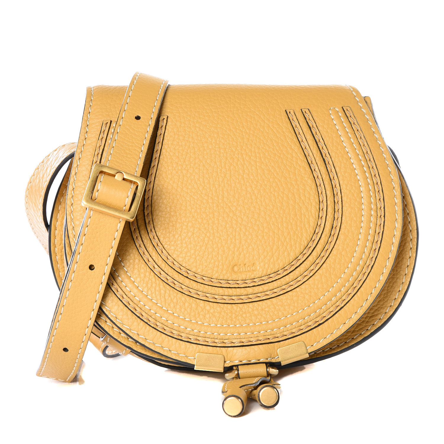 yellow round bag