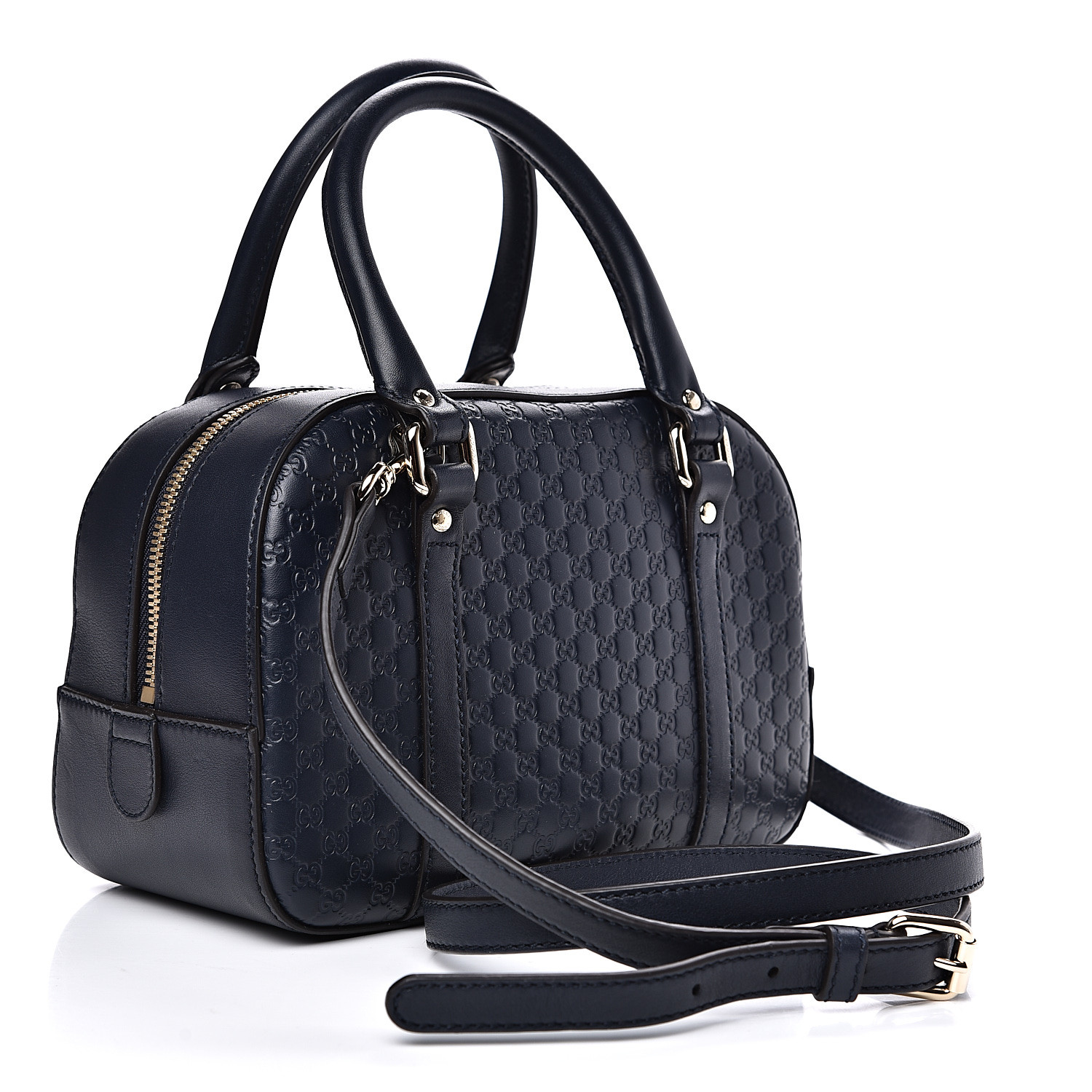 GUCCI Microguccissima Small Crossbody Bag Navy Blue 543732