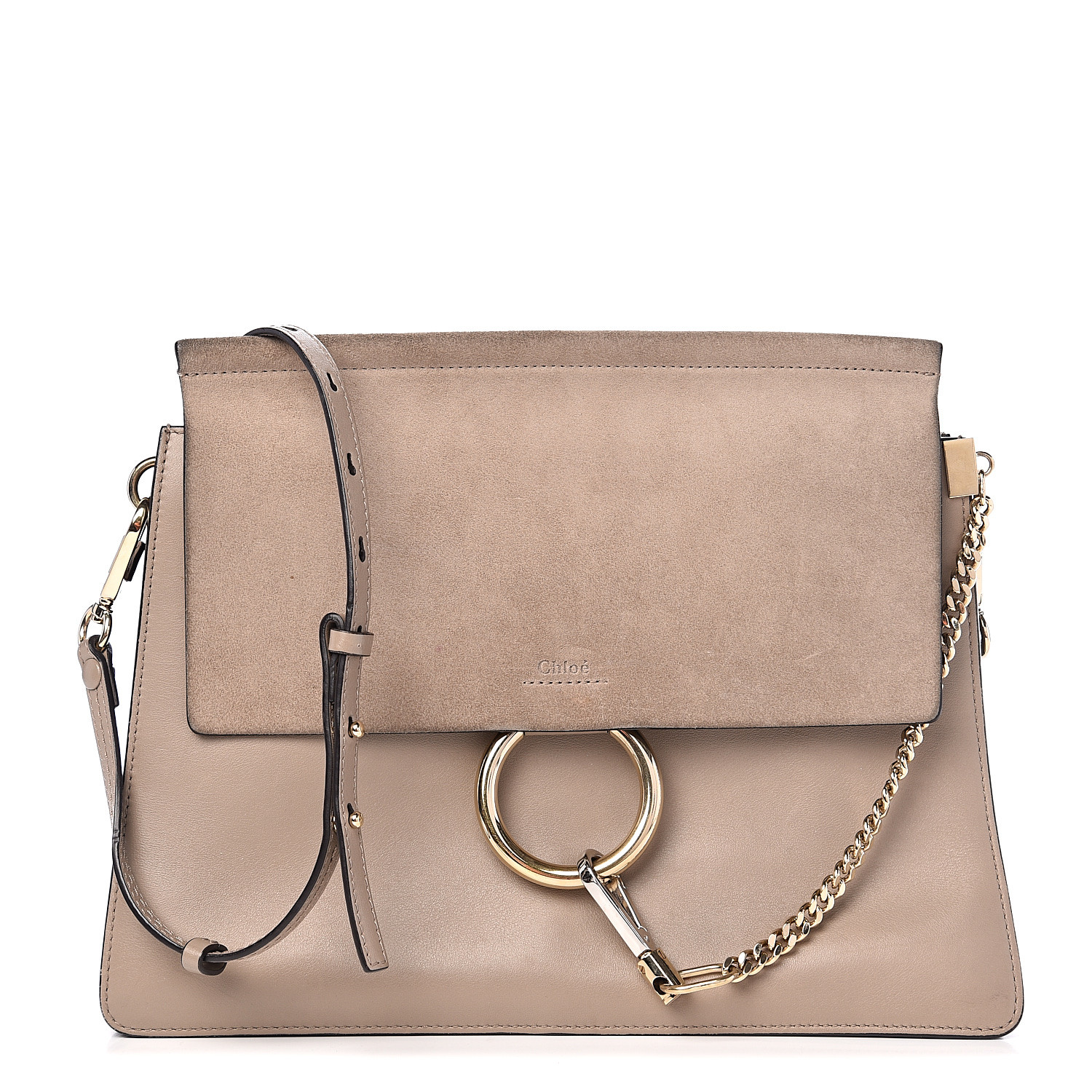 chloe motty grey shoulder bag