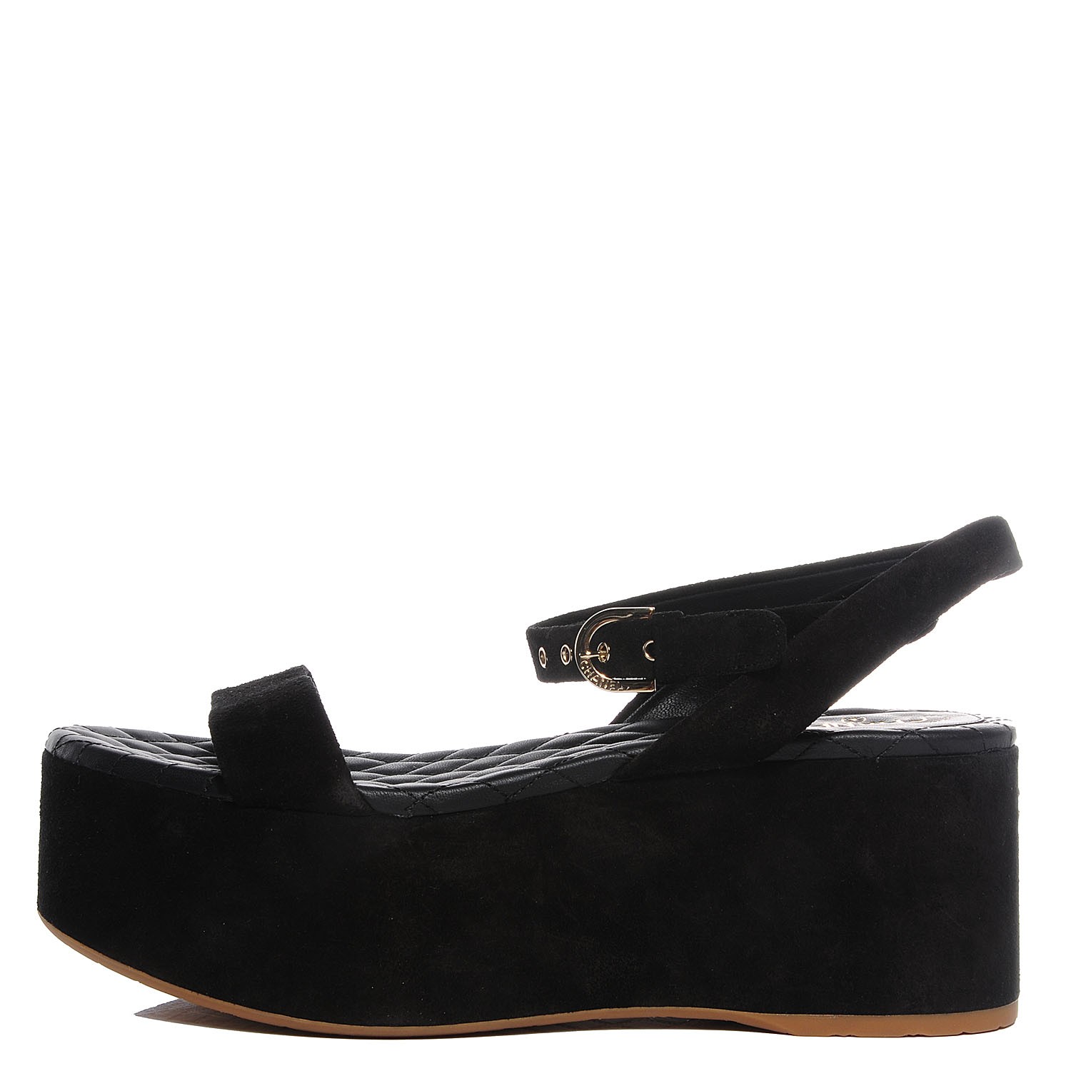 3 inch black wedge sandals