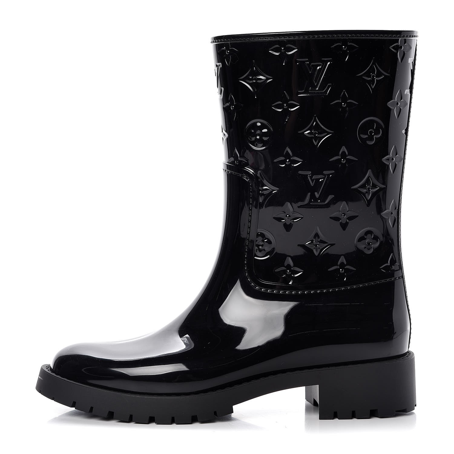 Louis Vuitton Psplash LV boots Black Rubber ref.50709 - Joli Closet