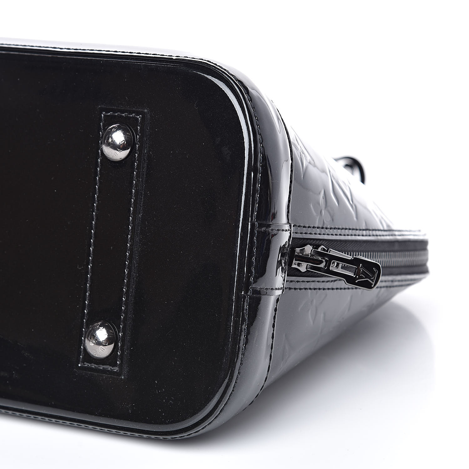 Louis Vuitton Black Vernis Alma PM Leather Patent leather ref